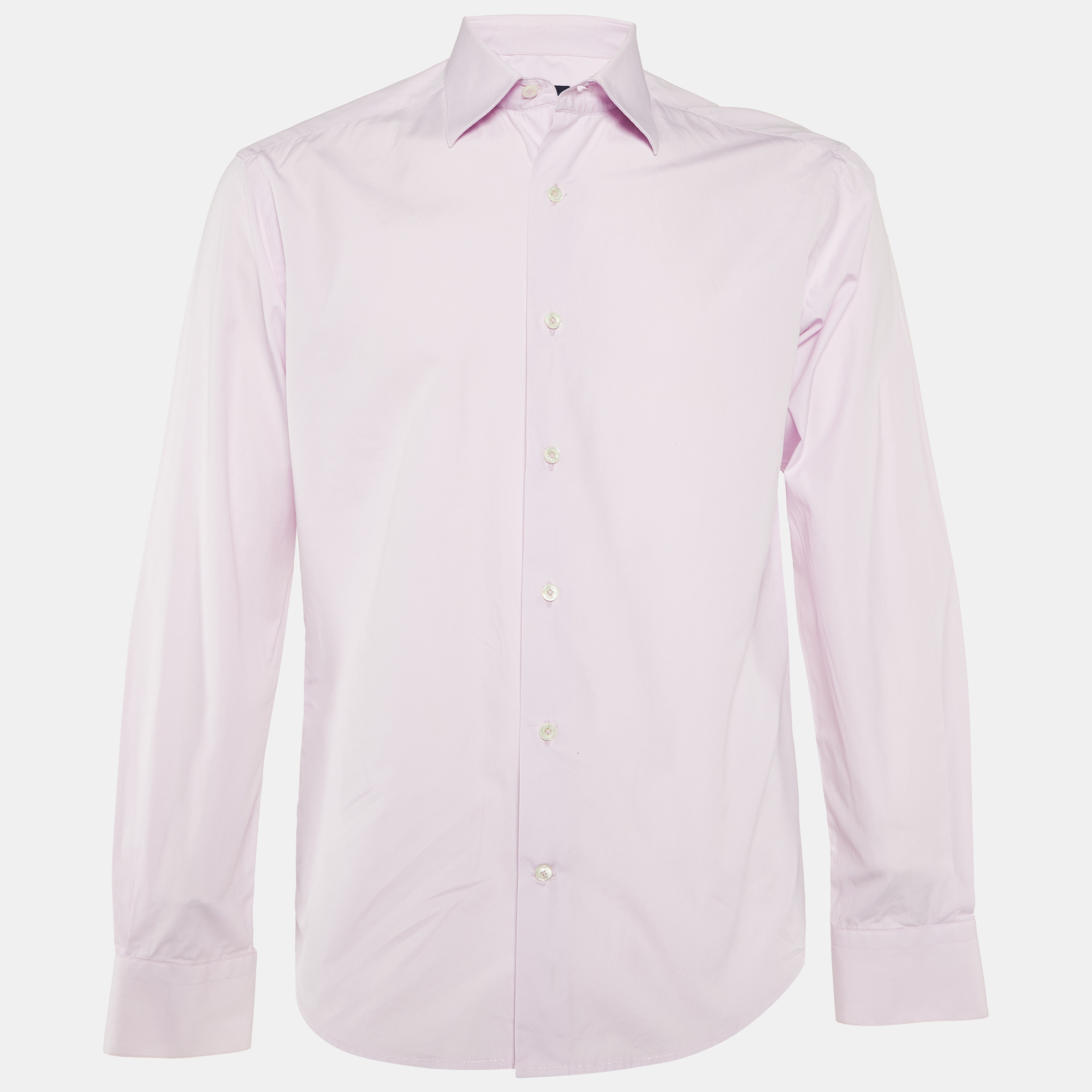 

Lanvin Pink Cotton Button Front Shirt M