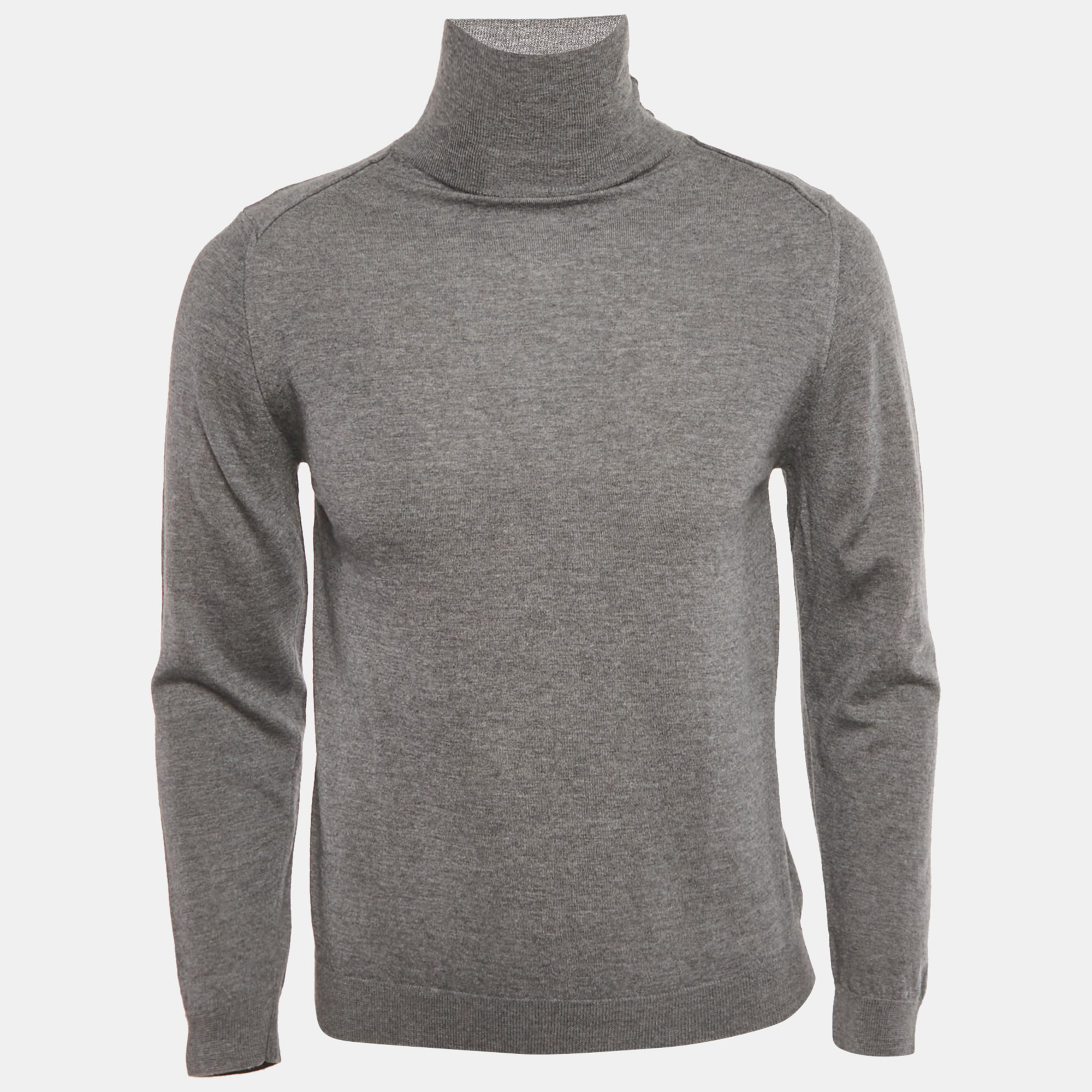 

Lanvin Grey Wool Knit Mock Neck Sweater M