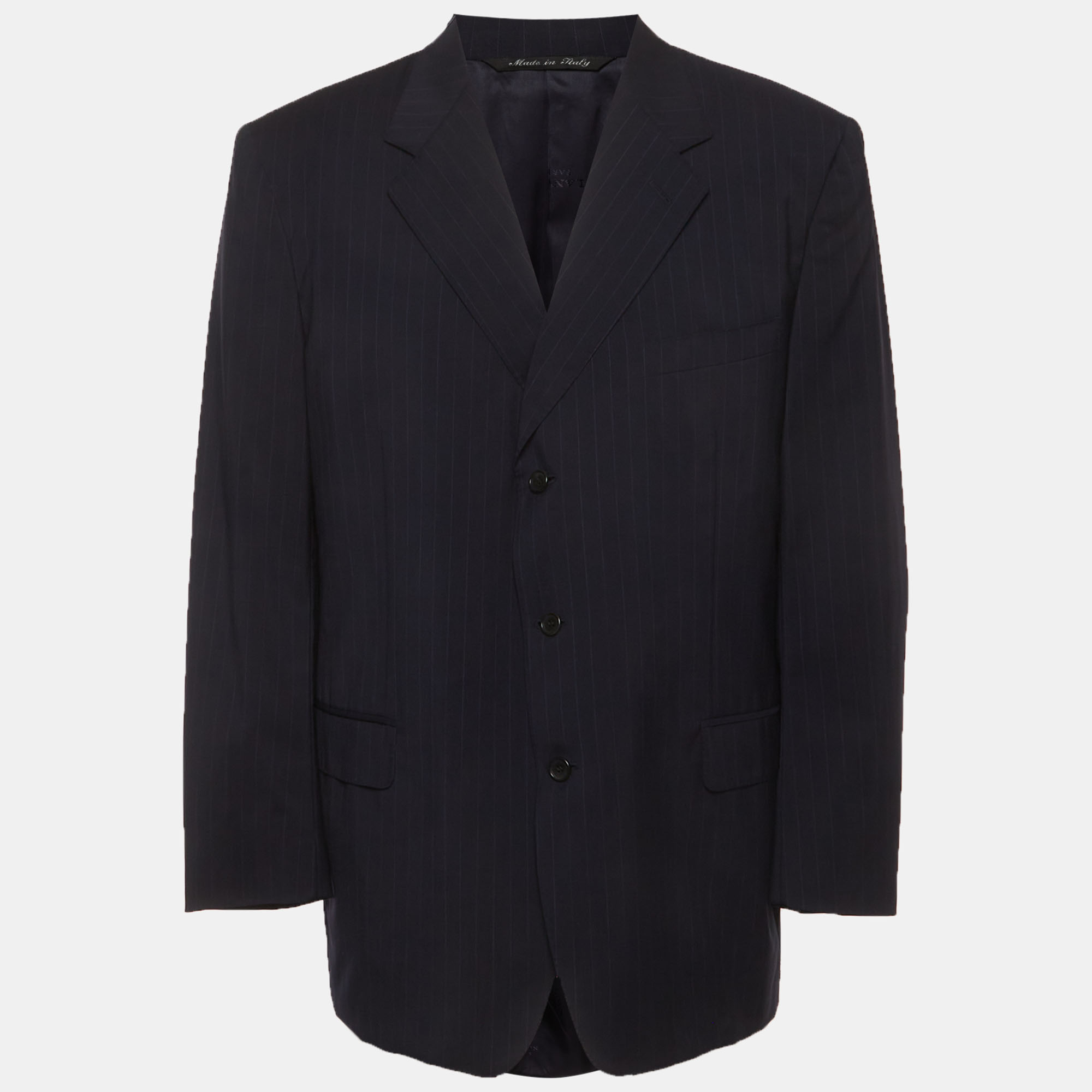 

Lanvin Navy Wool Blend Single Breasted Blazer XXXL, Blue