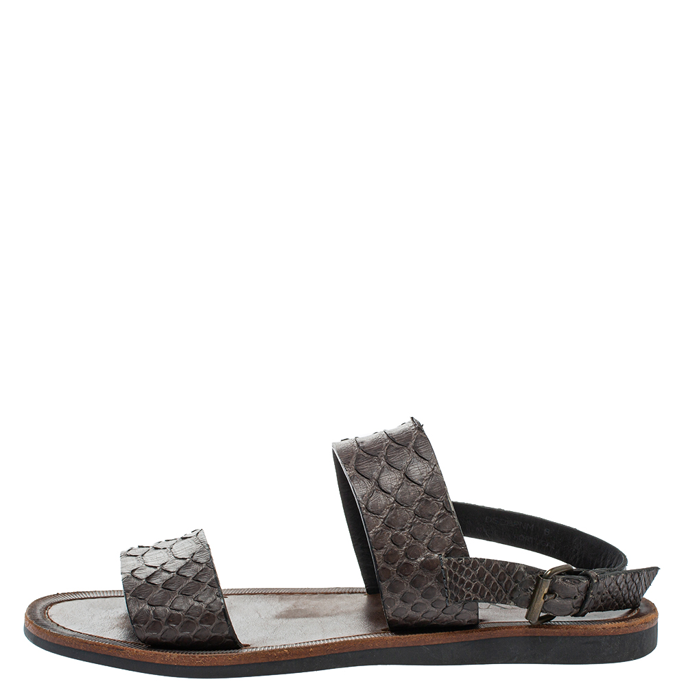 

Lanvin Brown Python Leather Sandals Size