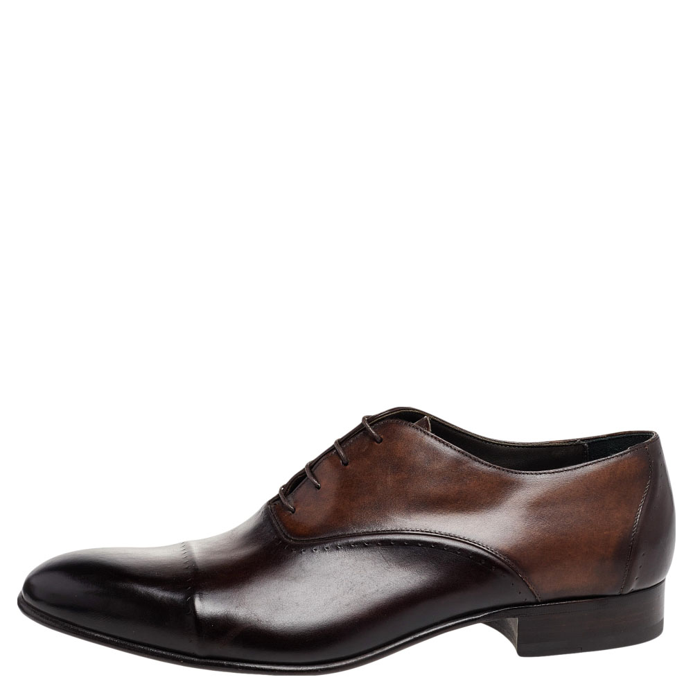 

Lanvin Brown Leather Lace Up Oxford Size