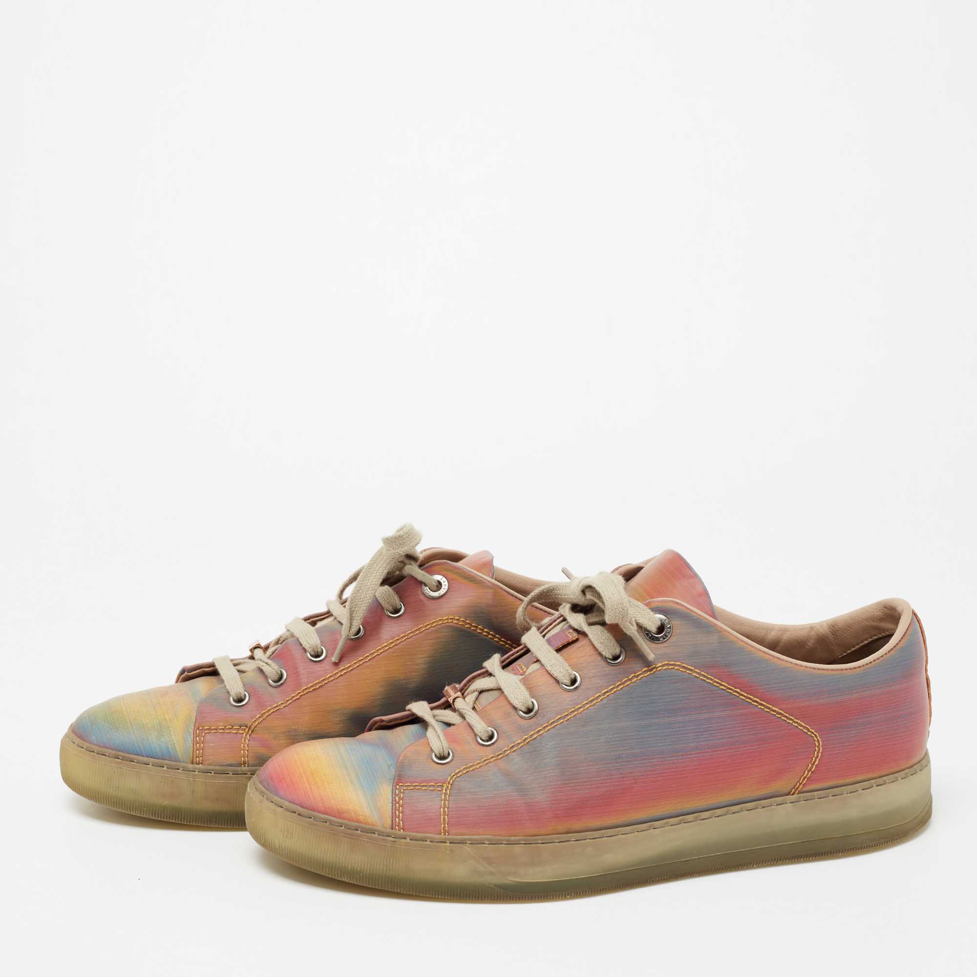 

Lanvin Multicolor PVC Lace Up Sneakers Size