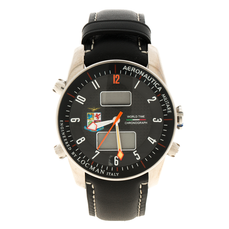 Locman Black Titanium Aeronautica Limited Edition Men's Wristwatch 44MM