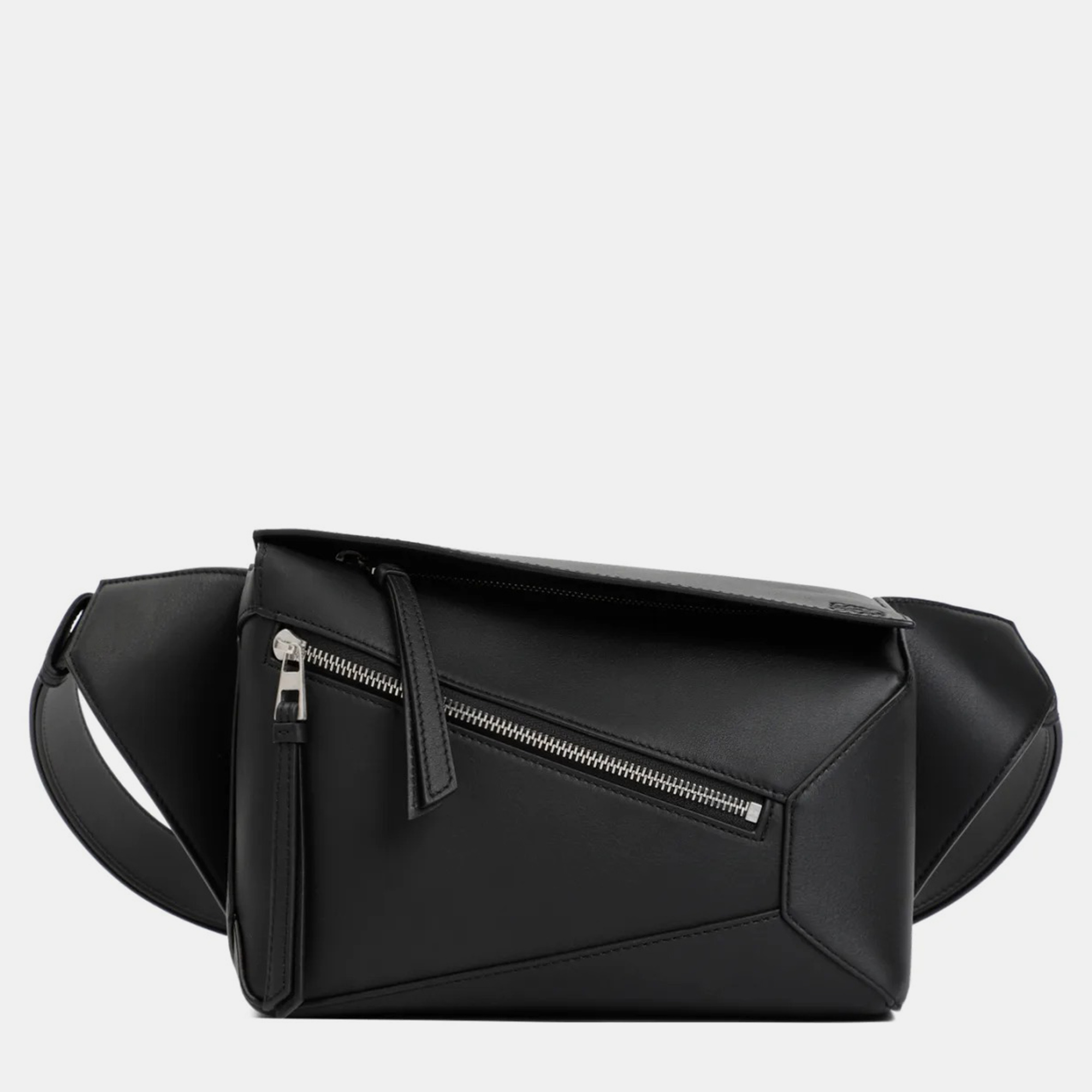 

Loewe Black Leather Puzzle Edge Small Belt Bag