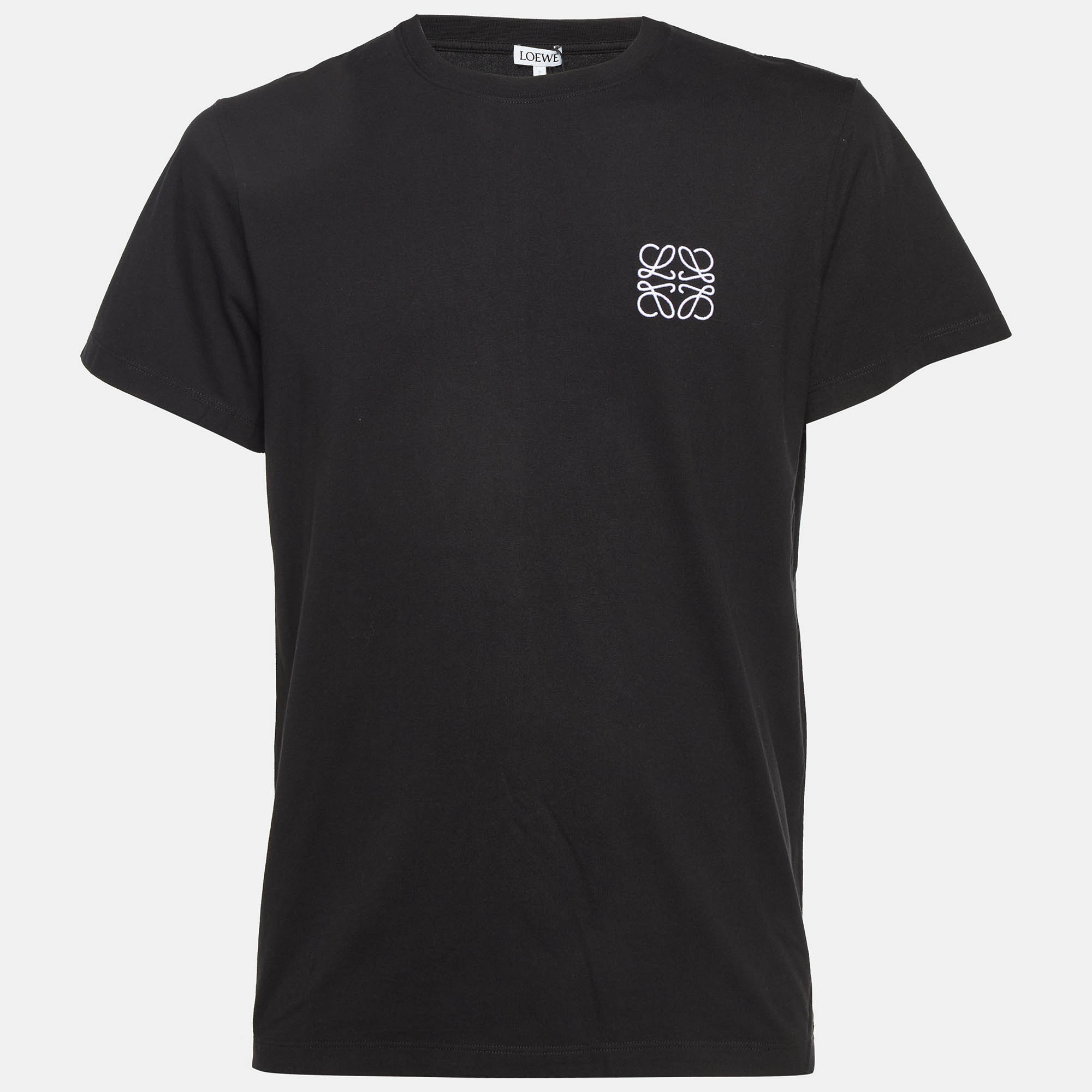 

Loewe Black Anagram Cotton Crew Neck T-Shirt L