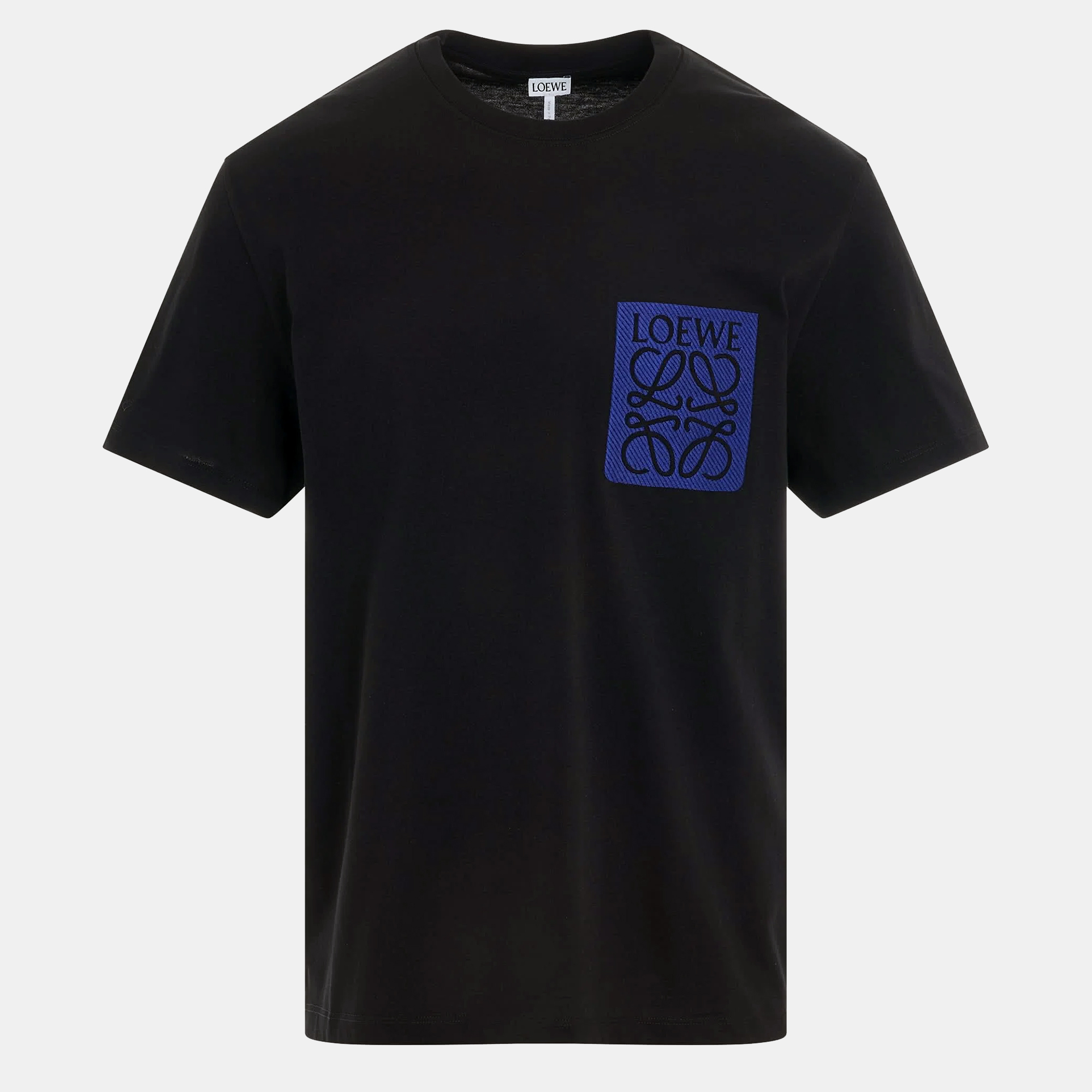 

Loewe Black Cotton Knit Contrast Anagram Logo Embroidered T-Shirt L