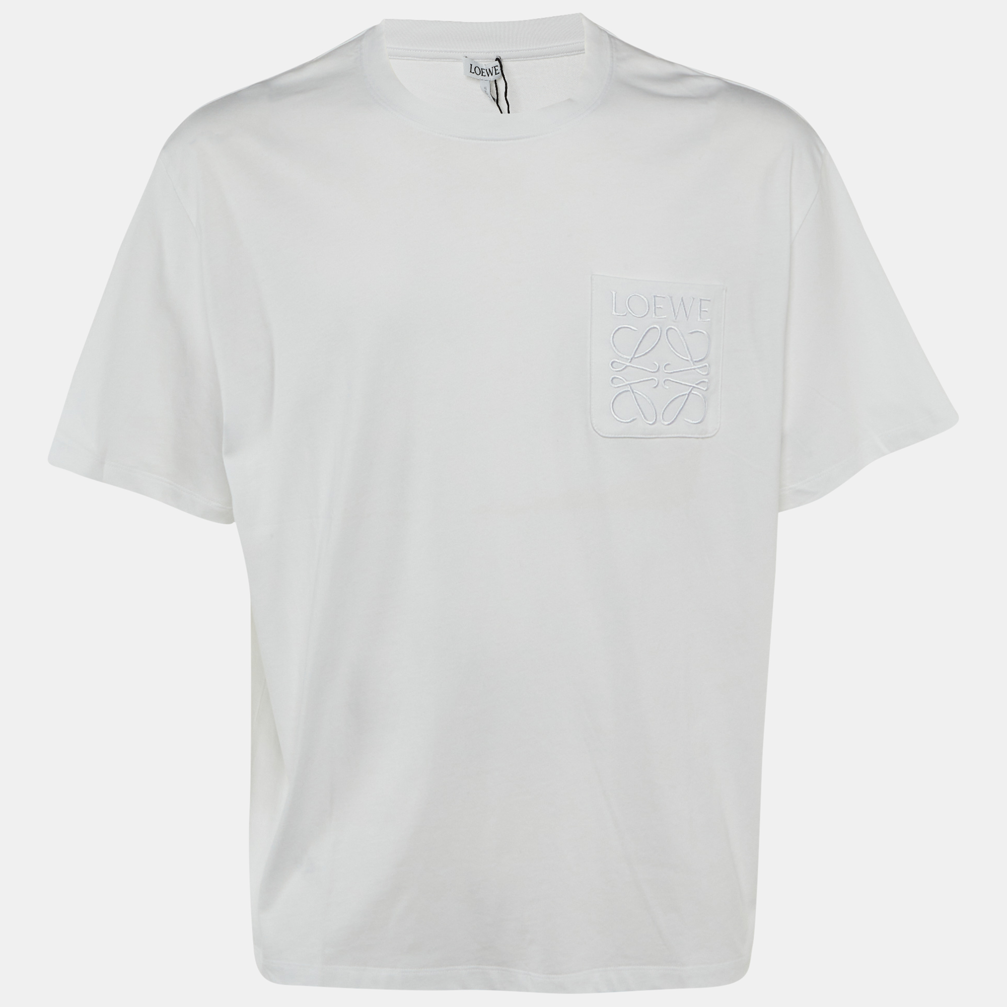 

Loewe White Cotton Anagram Embroidered Relaxed Fit T-Shirt XS