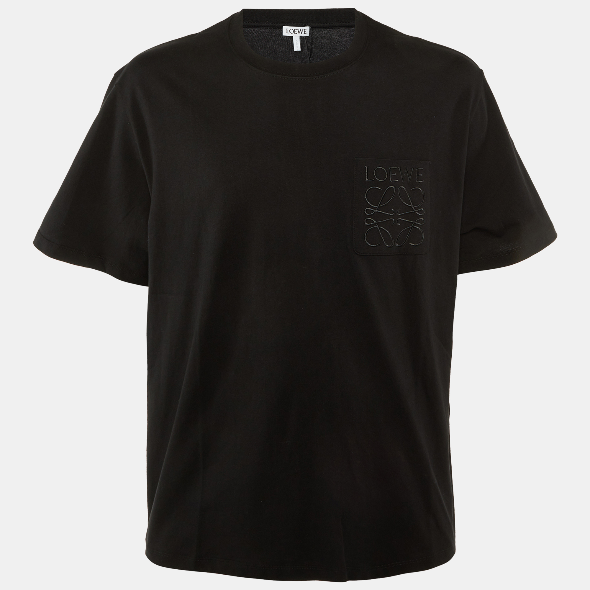 

Loewe Black Cotton Anagram Pocket Relaxed Fit T-Shirt M