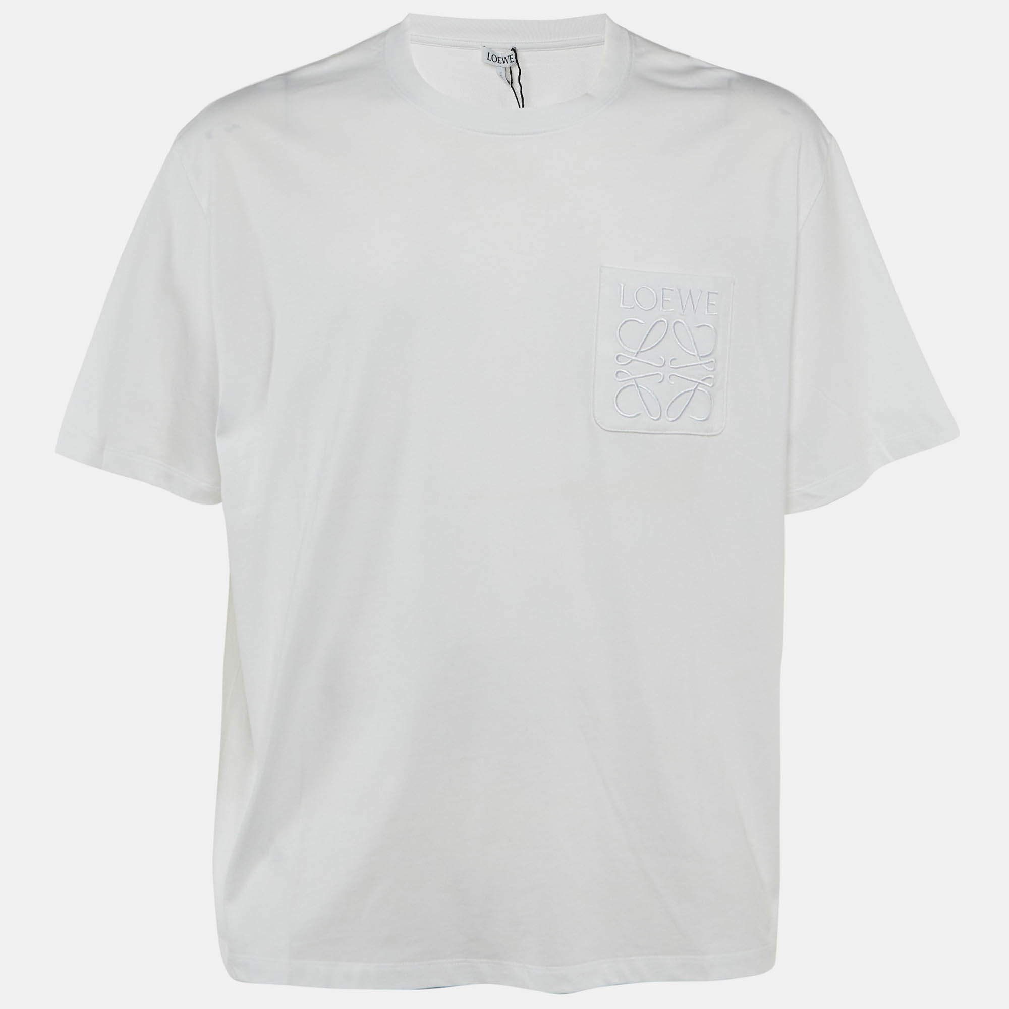 

Loewe White Cotton Anagram Pocket Relaxed Fit T-Shirt M
