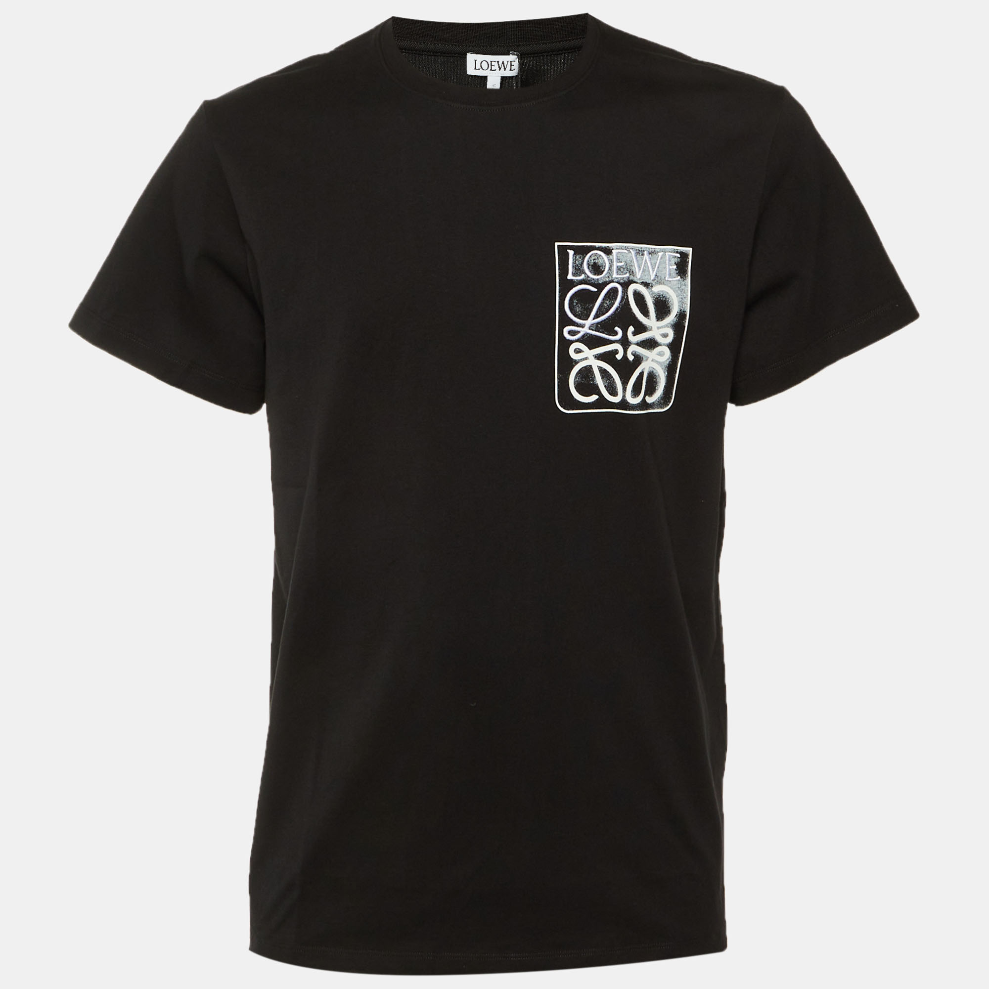 

Loewe Black Cotton Anagram Fake Pocket T-Shirt M