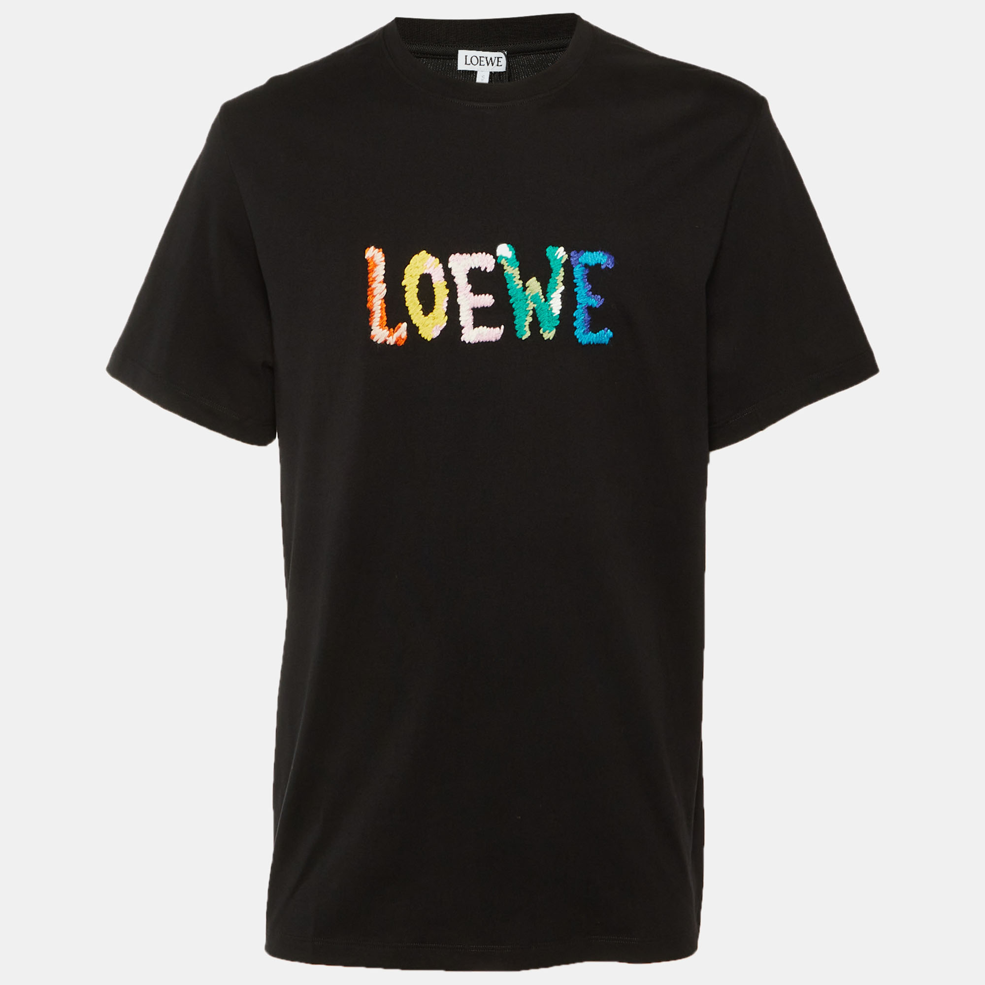 

Loewe Black Cotton Anagram Embroidered Relaxed Fit T-Shirt S