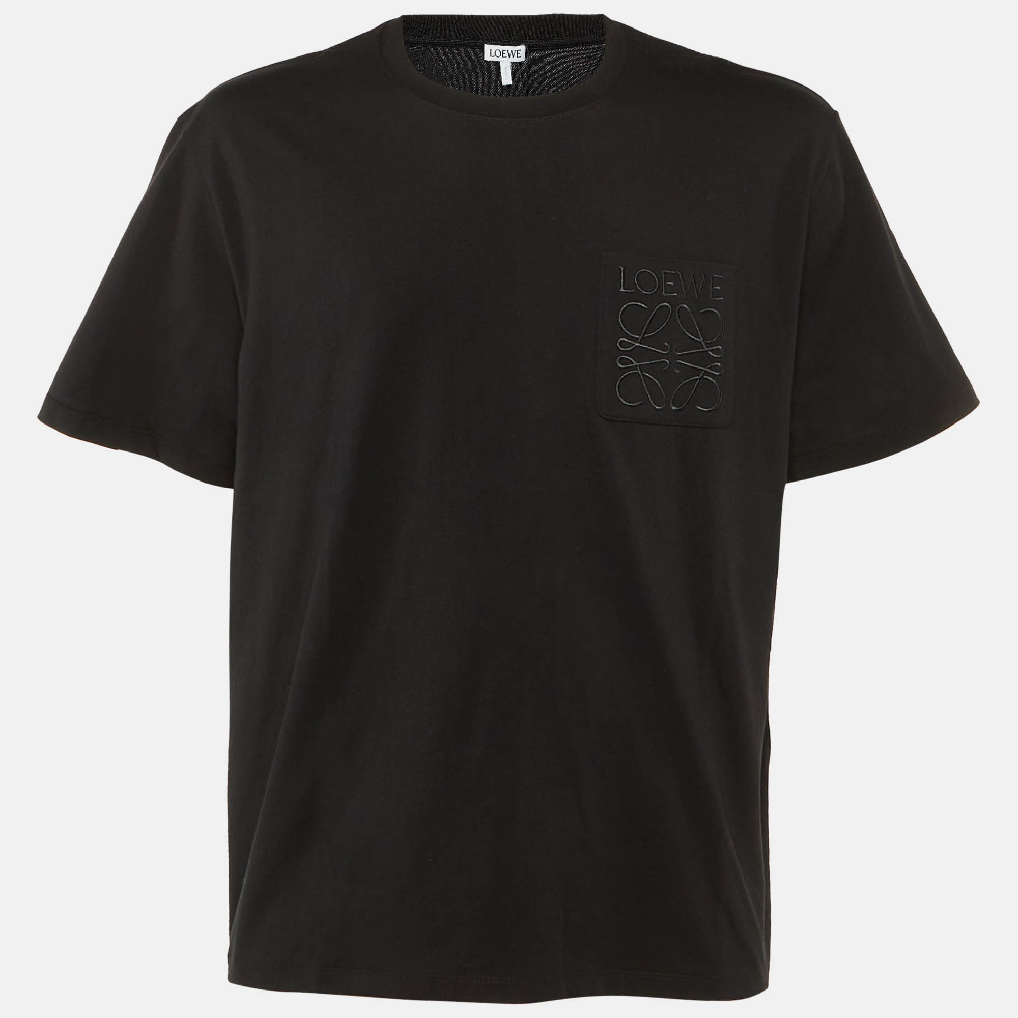 

Loewe Black Cotton Anagram Embroidered Relaxed Fit T-Shirt XL