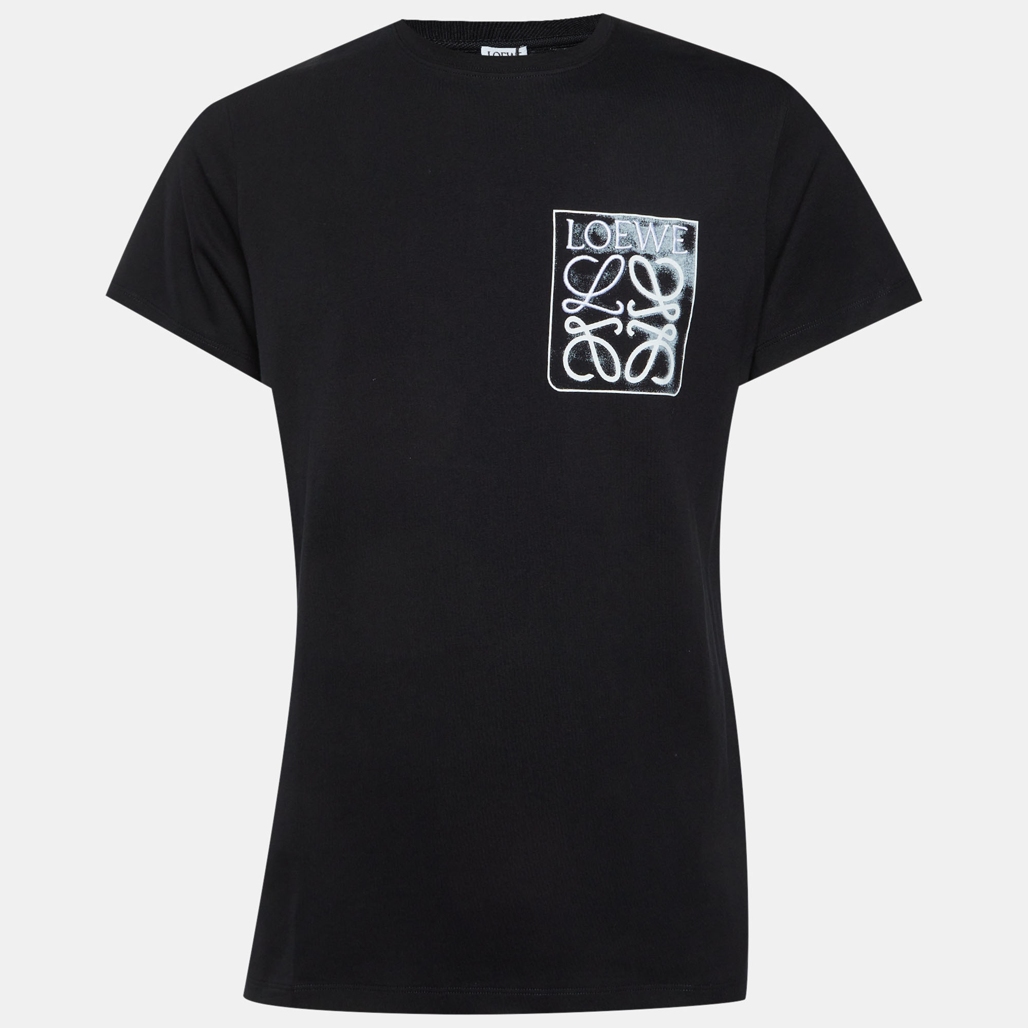 

Loewe Black Cotton Anagram Fake Pocket Crew Neck T-Shirt XXS