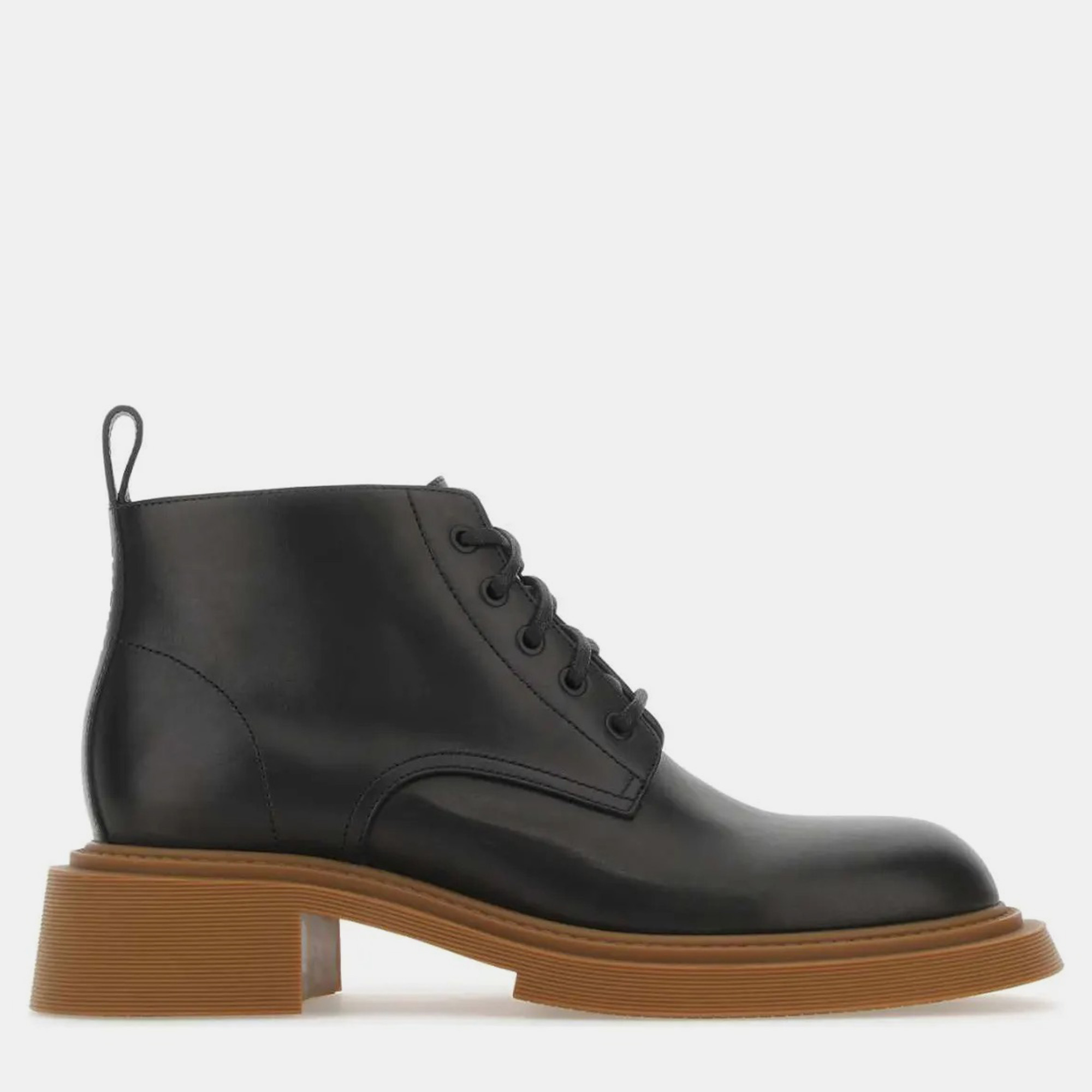 Loewe Black Leather Ankle Boots Men’s IT 40 