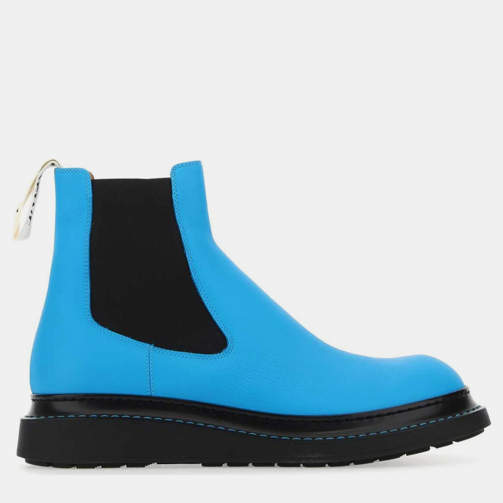 

Loewe Cyan Fluo Light Blue Leather Ankle Boots Men’s, Black