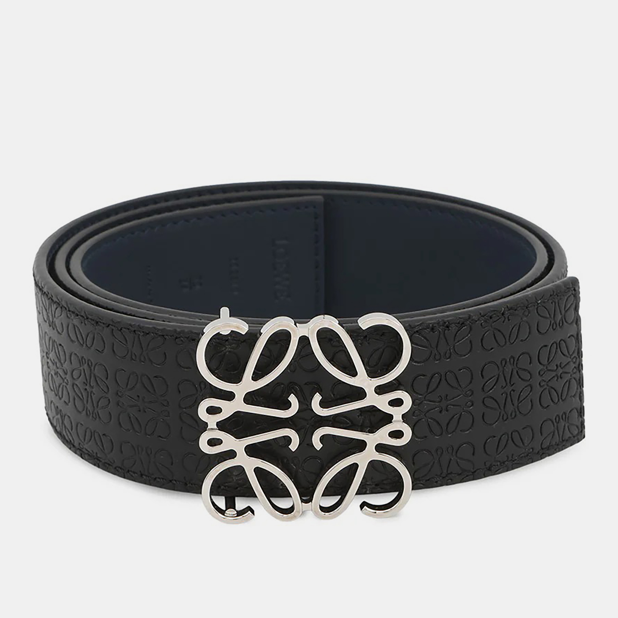 

Loewe Repeat Anagram 85 Black/Navy Reversible Belt