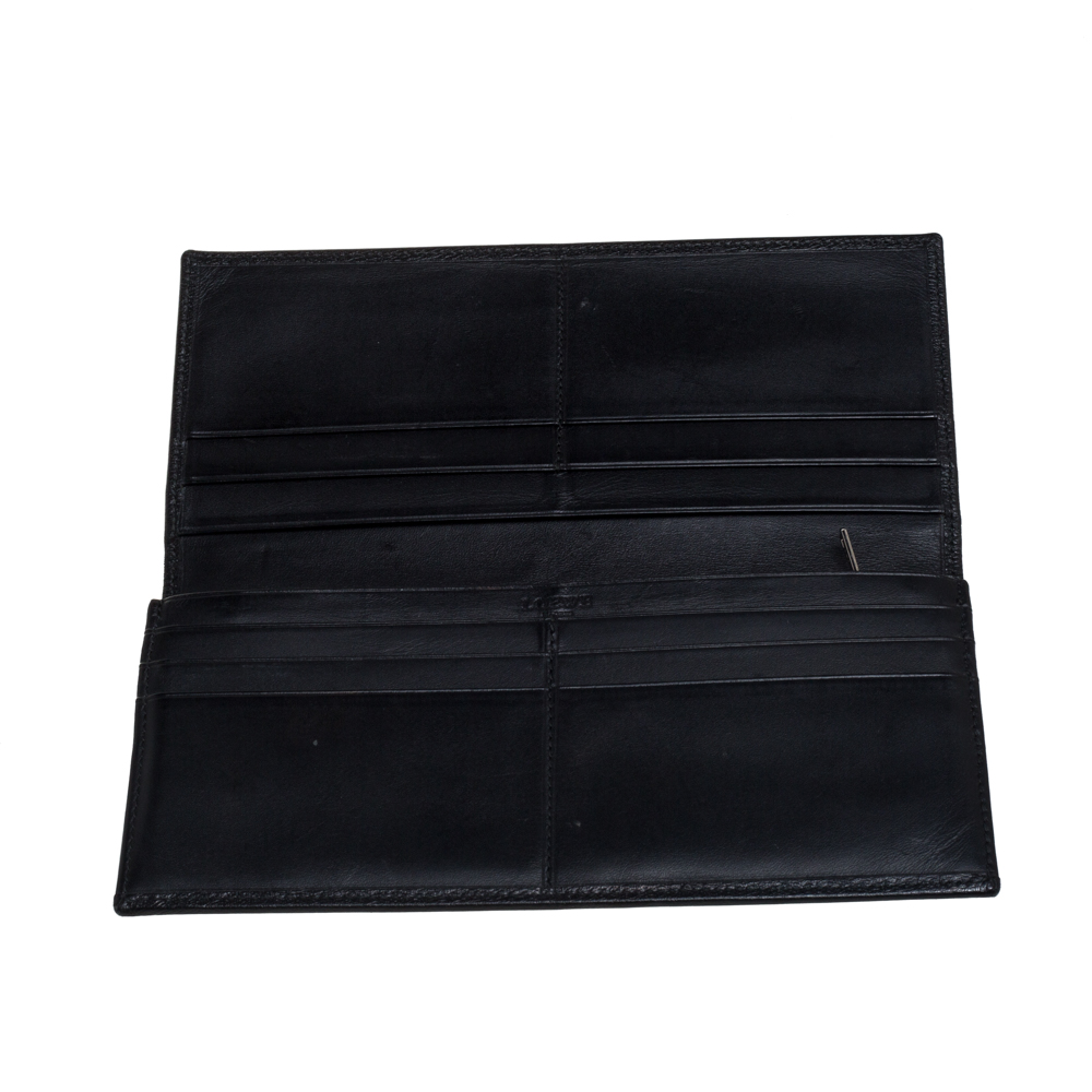 

Loewe Black Grained Leather Long Wallet