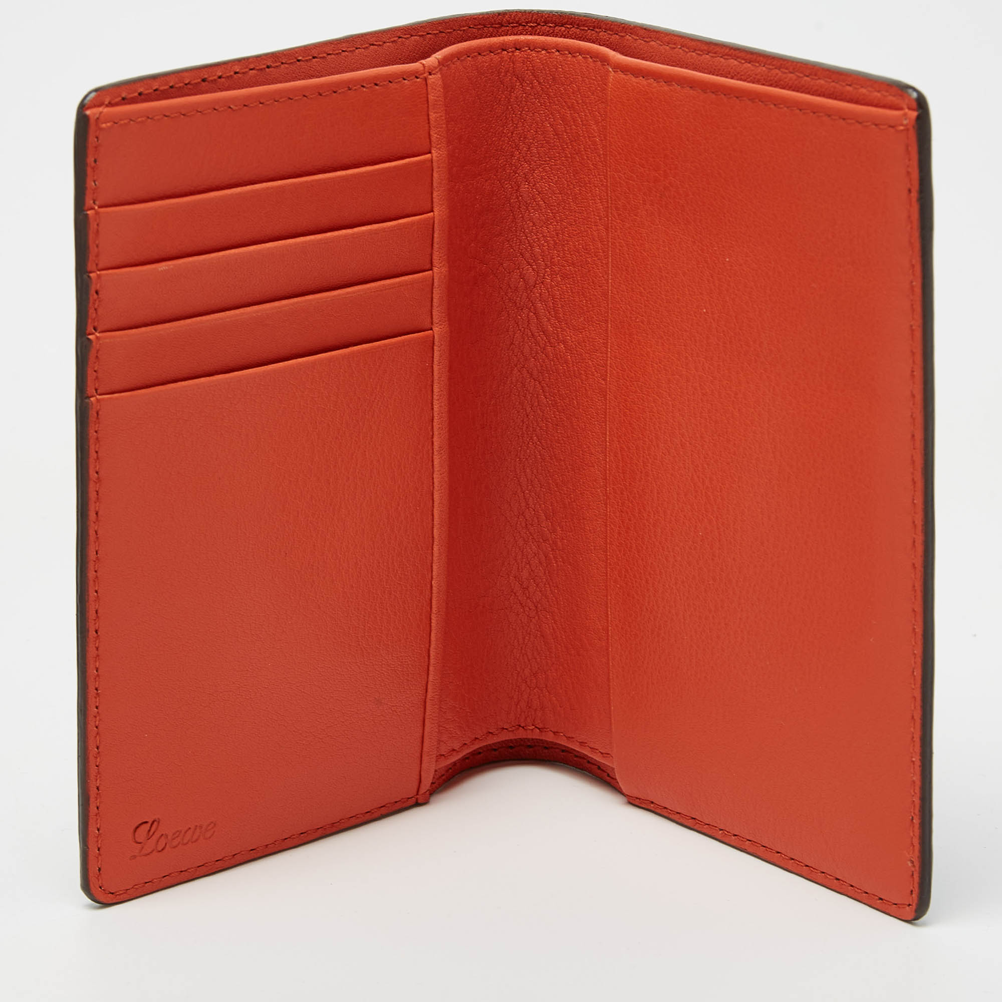 

Loewe Brown Leather Bifold Card Case