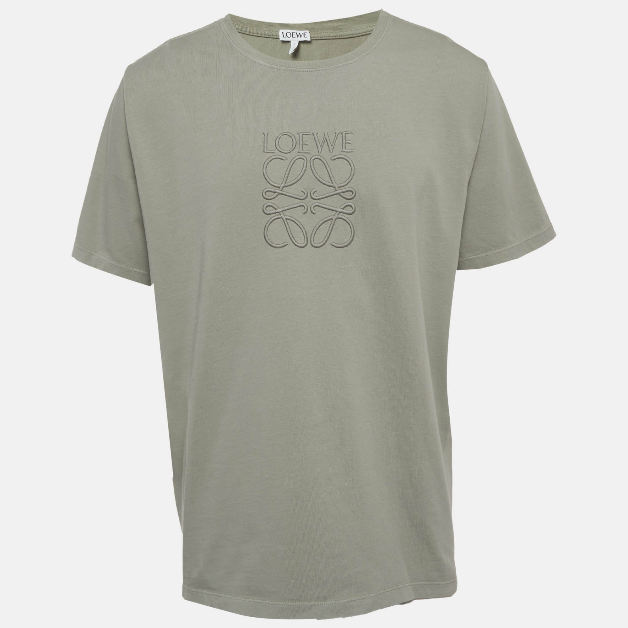 

Loewe Grey Anagram Embroidered Jersey T-Shirt L