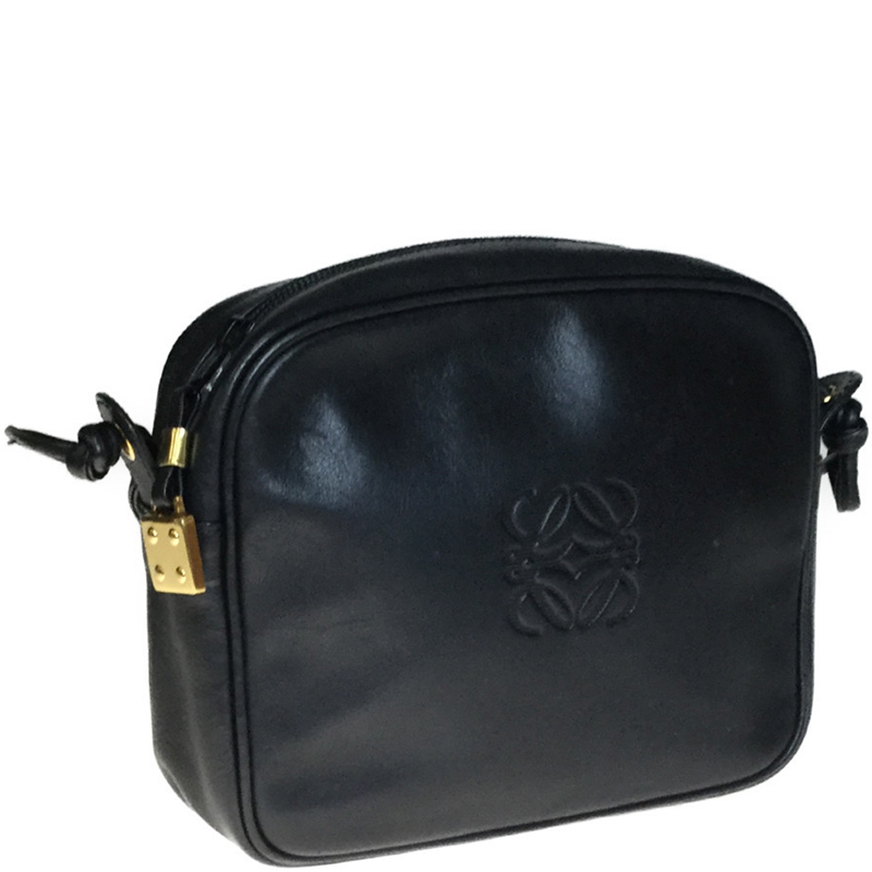 

Loewe Black Leather Crossbody Bag