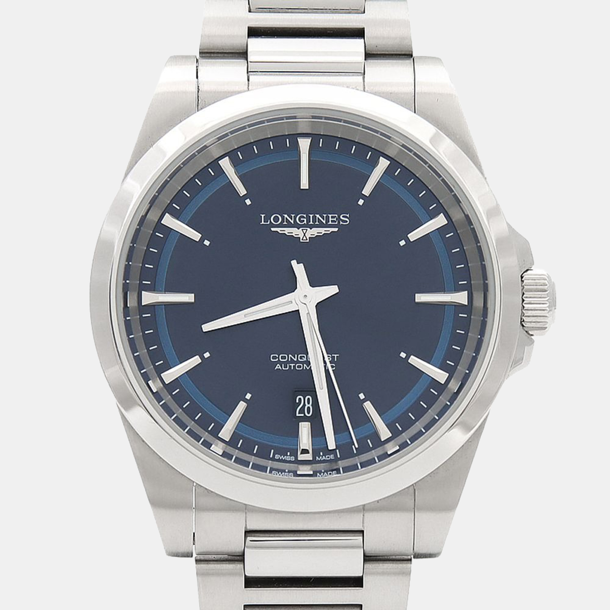 

Longines Conquest L3.830.4 Automatic Stainless Steel Men's Wristwatch 42 mm, Blue