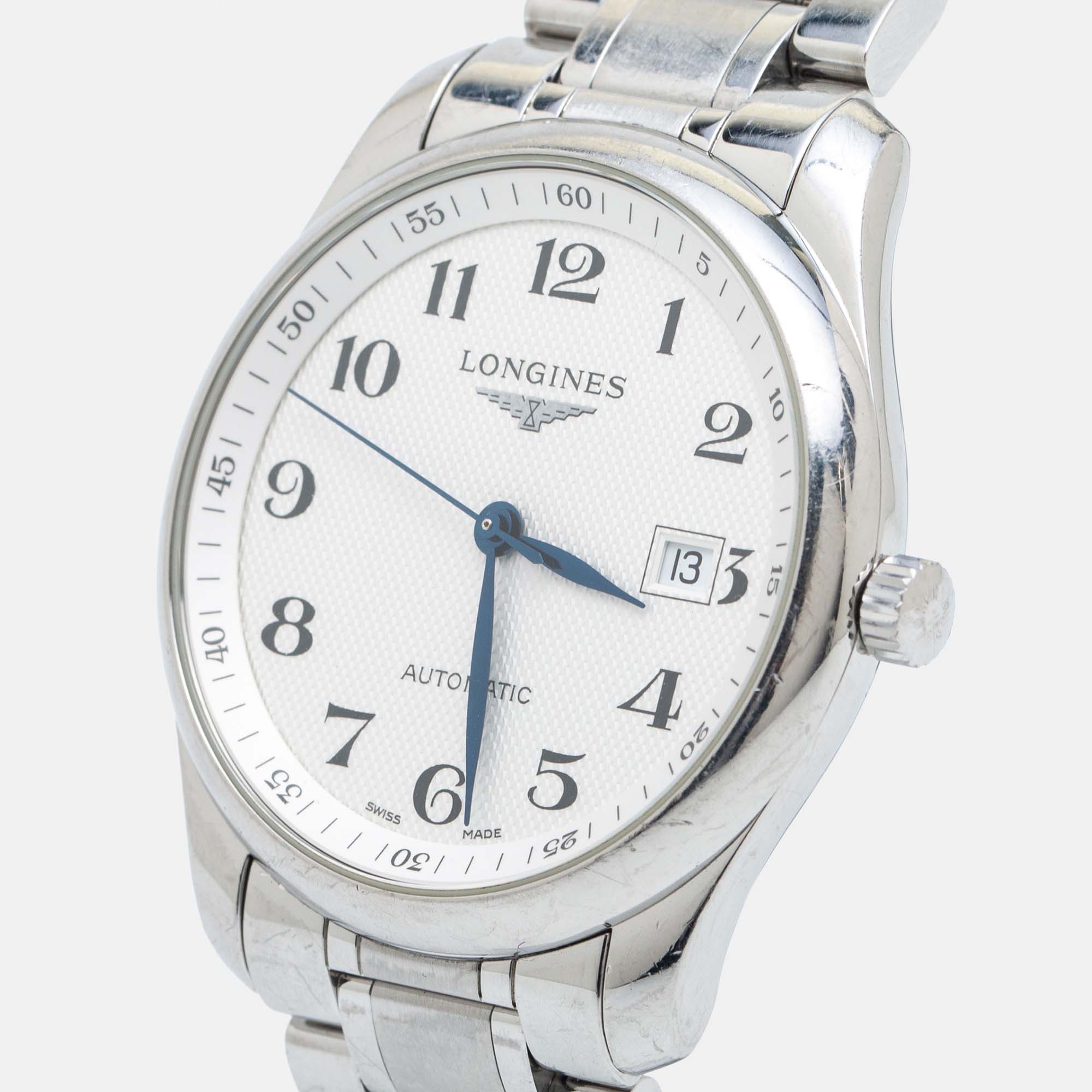 

Longines Silver Stainless Steel Master Collection L2.793.4 Men's Wristwatch
