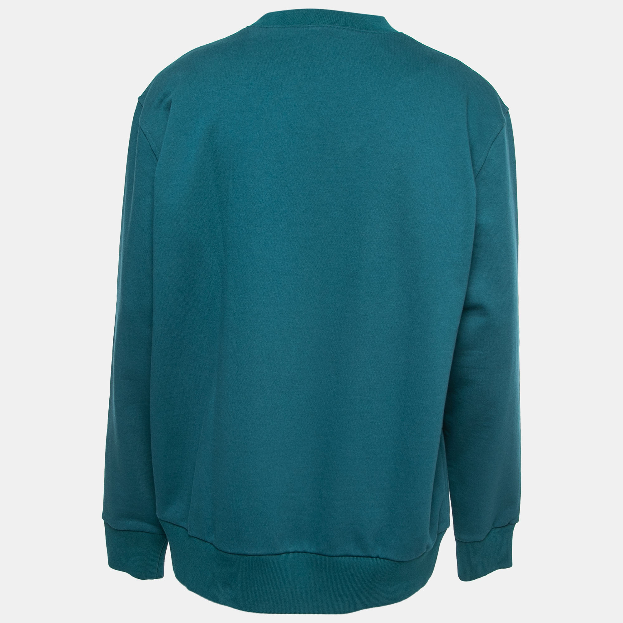 

Loro Piana Blue Cotton Embroidered Crewneck Sweatshirt