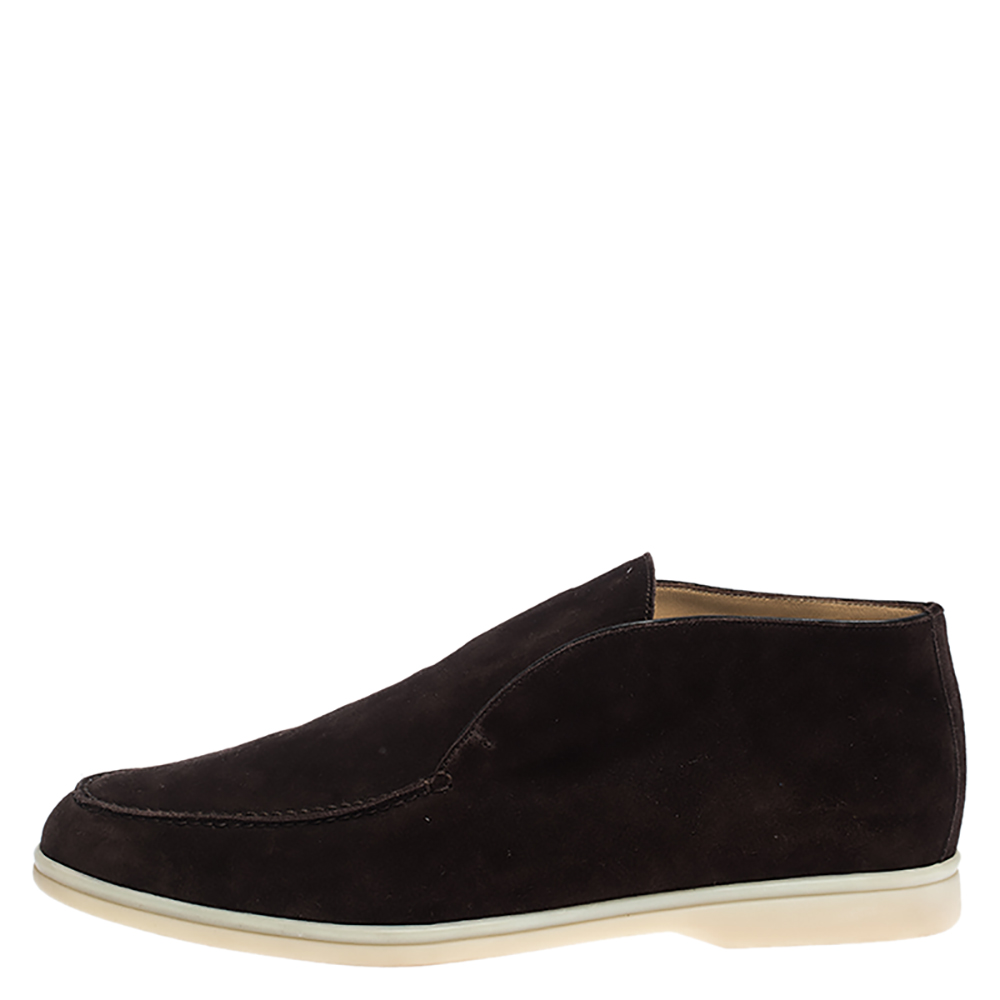 

Loro Piana Brown Suede Leather Ankle Boots Size