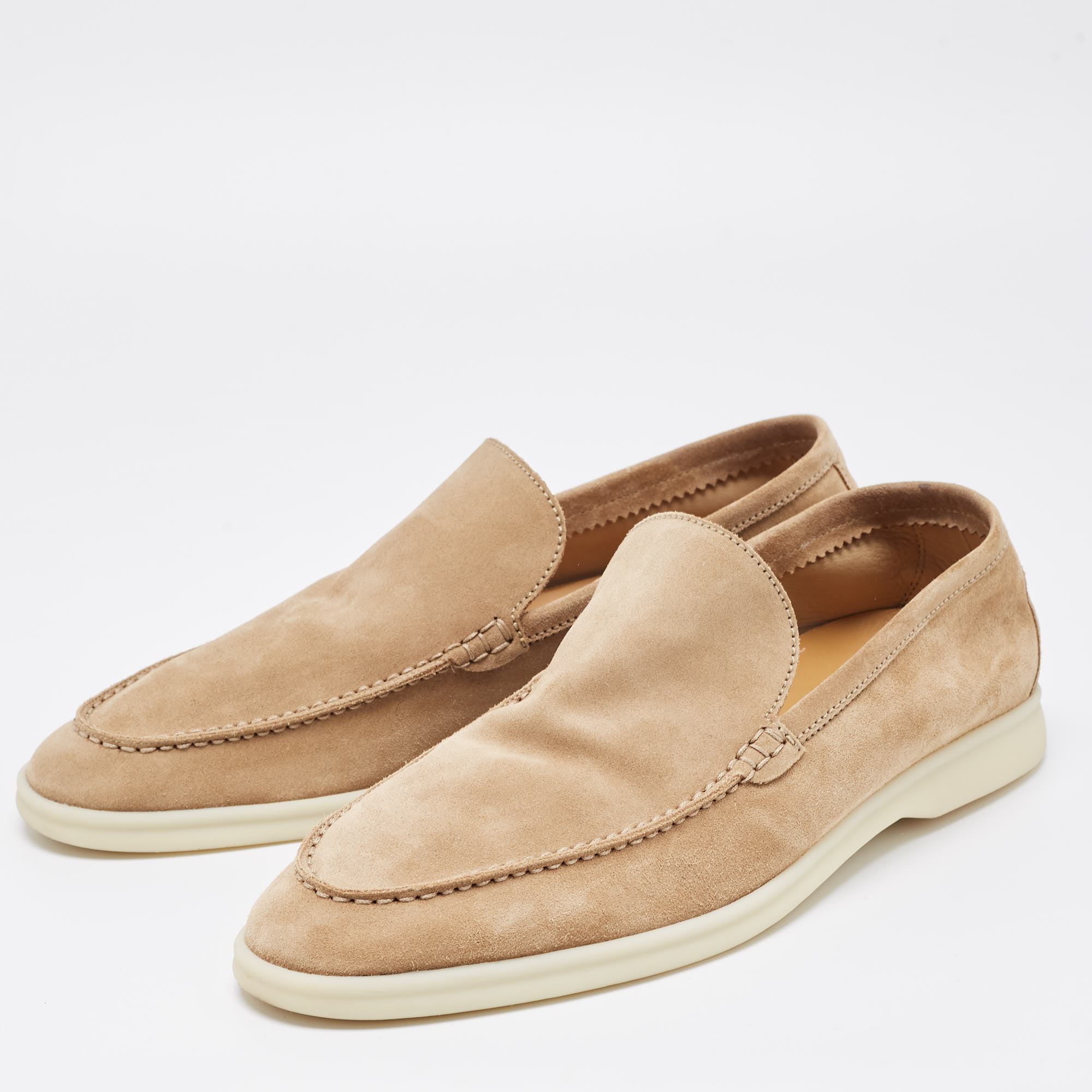 

Loro Piana Beige Suede Summer Walk Loafers Size