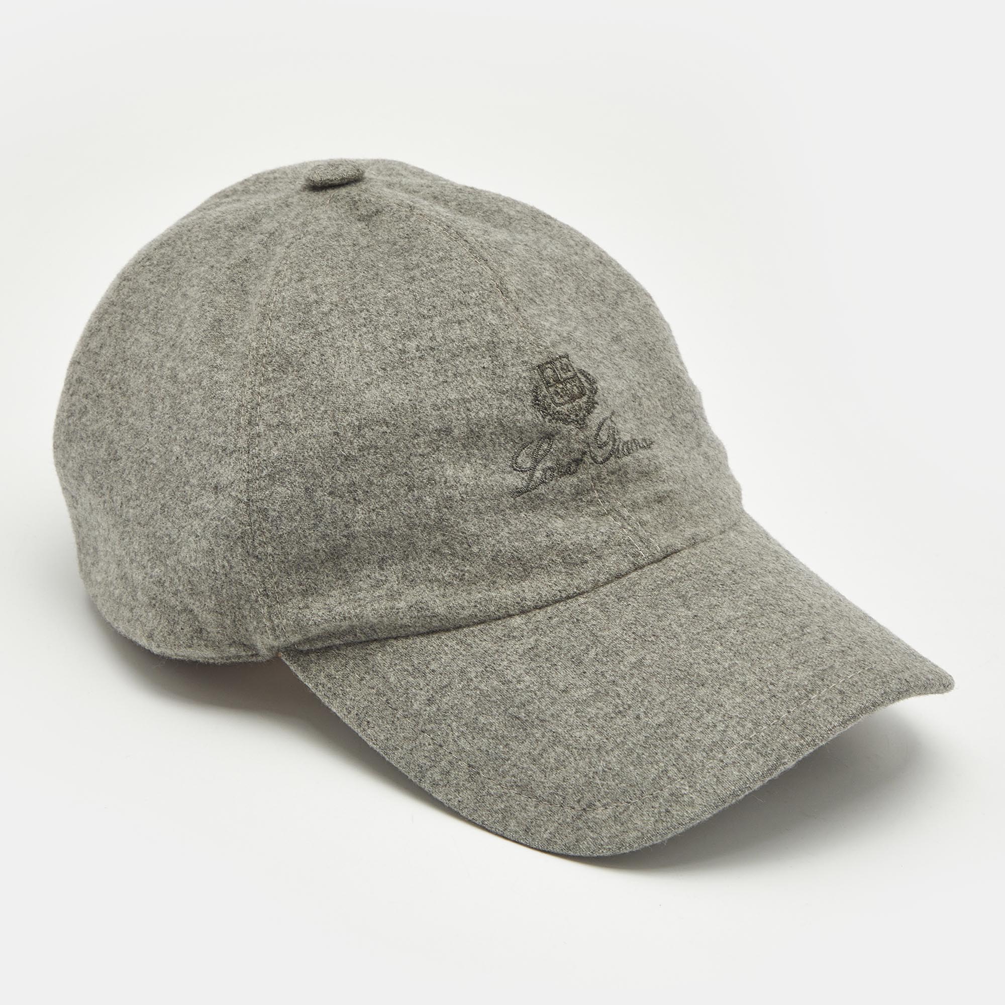 

Loro Piana Grey Cashmere Storm System Baseball Cap