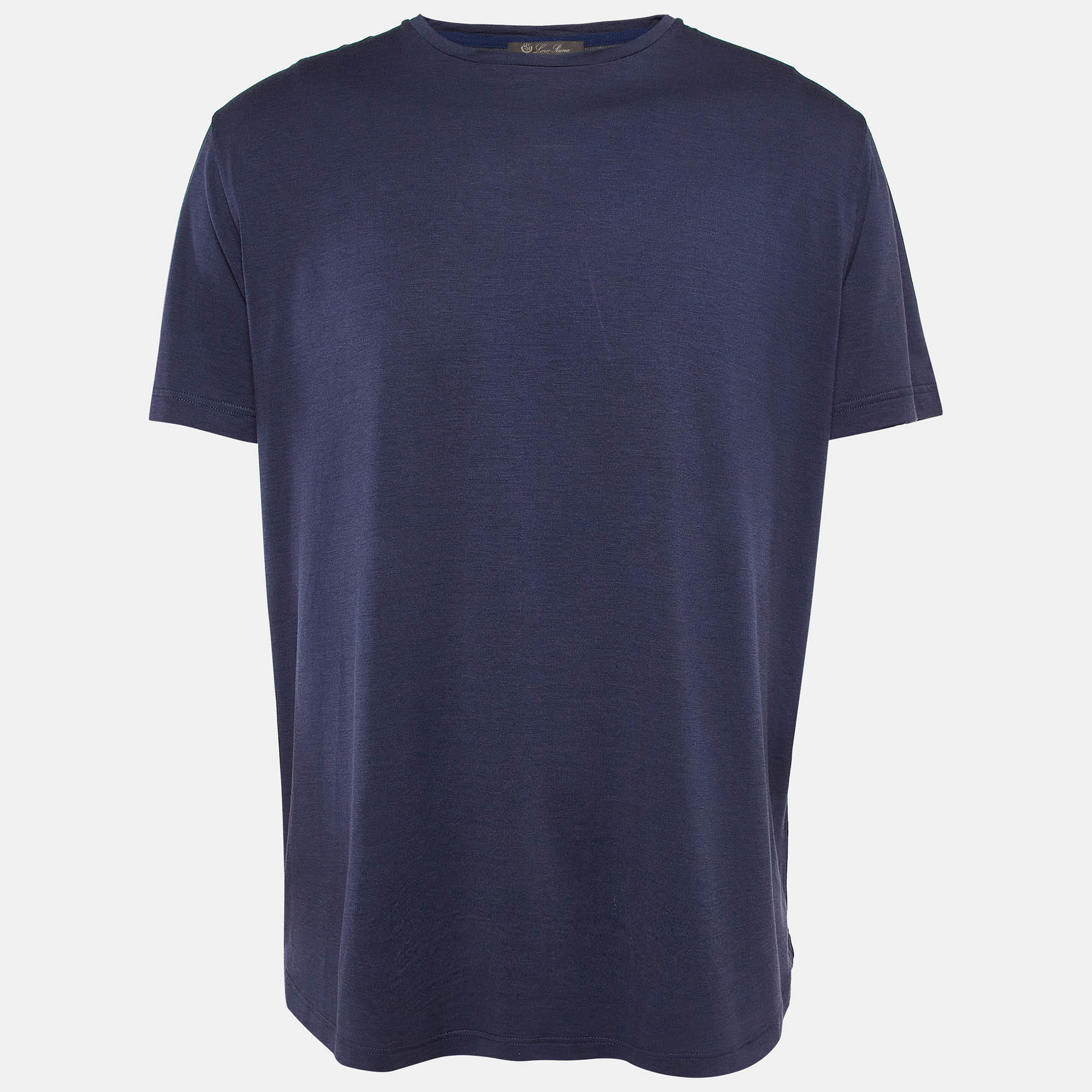 

Loro Piana Blue Cotton Blend Soft T-Shirt XXL