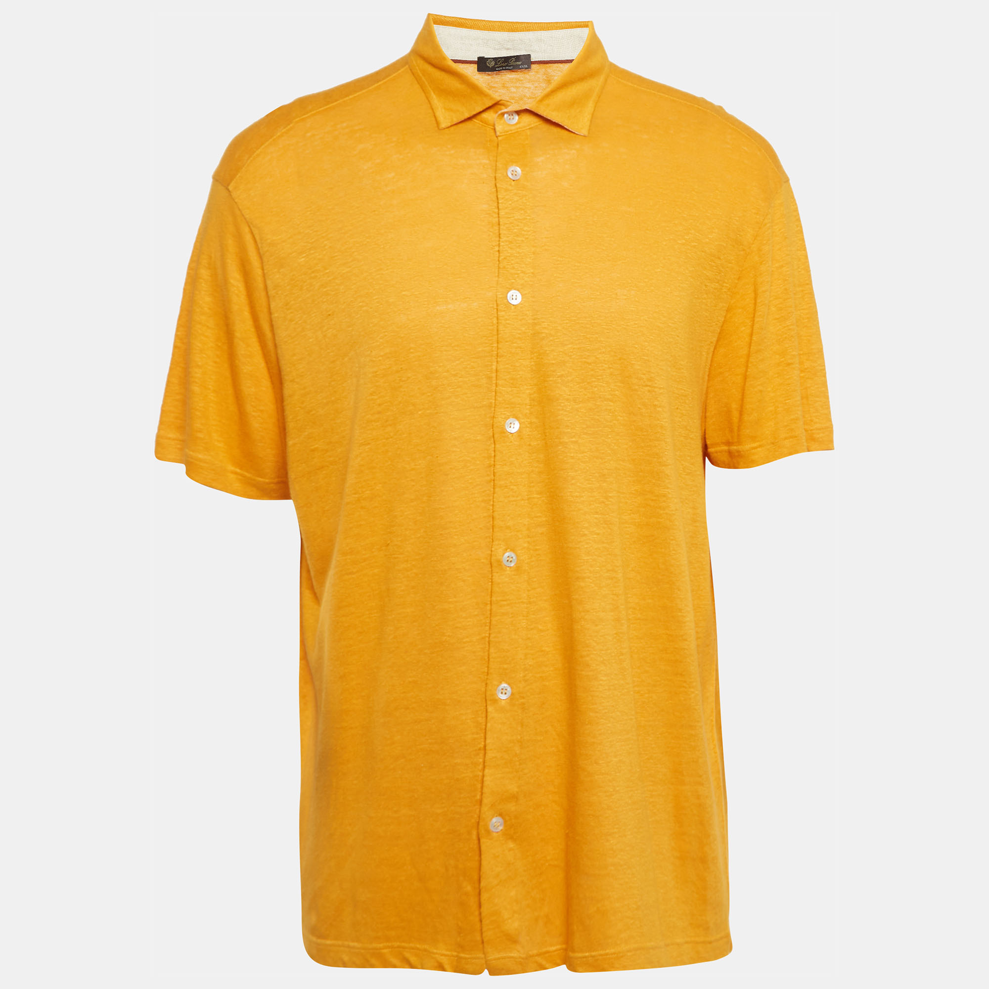 

Loro Piana Yellow Flax Polo T-Shirt 3XL