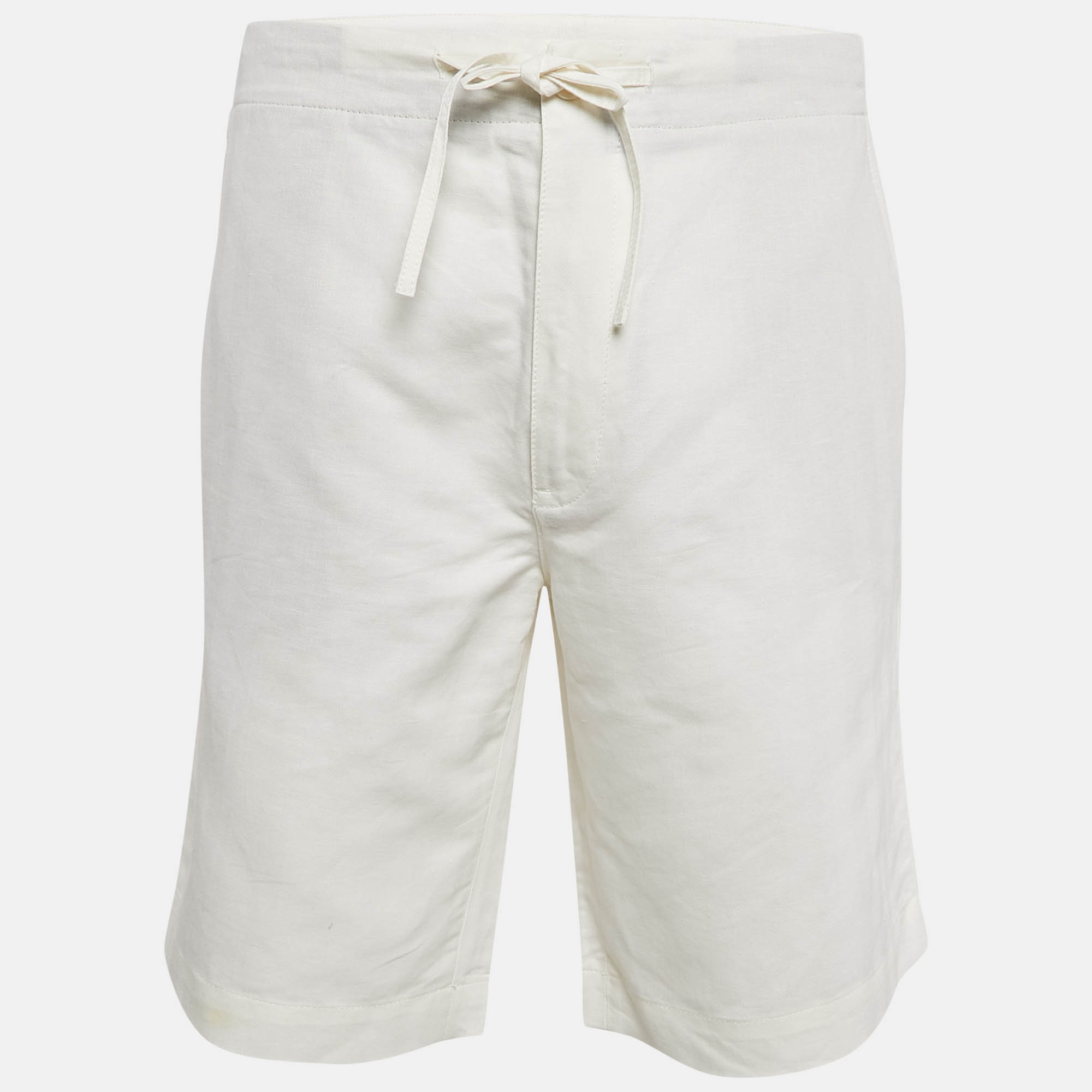 

Loro Piana White Herringbone Regular Short XXL