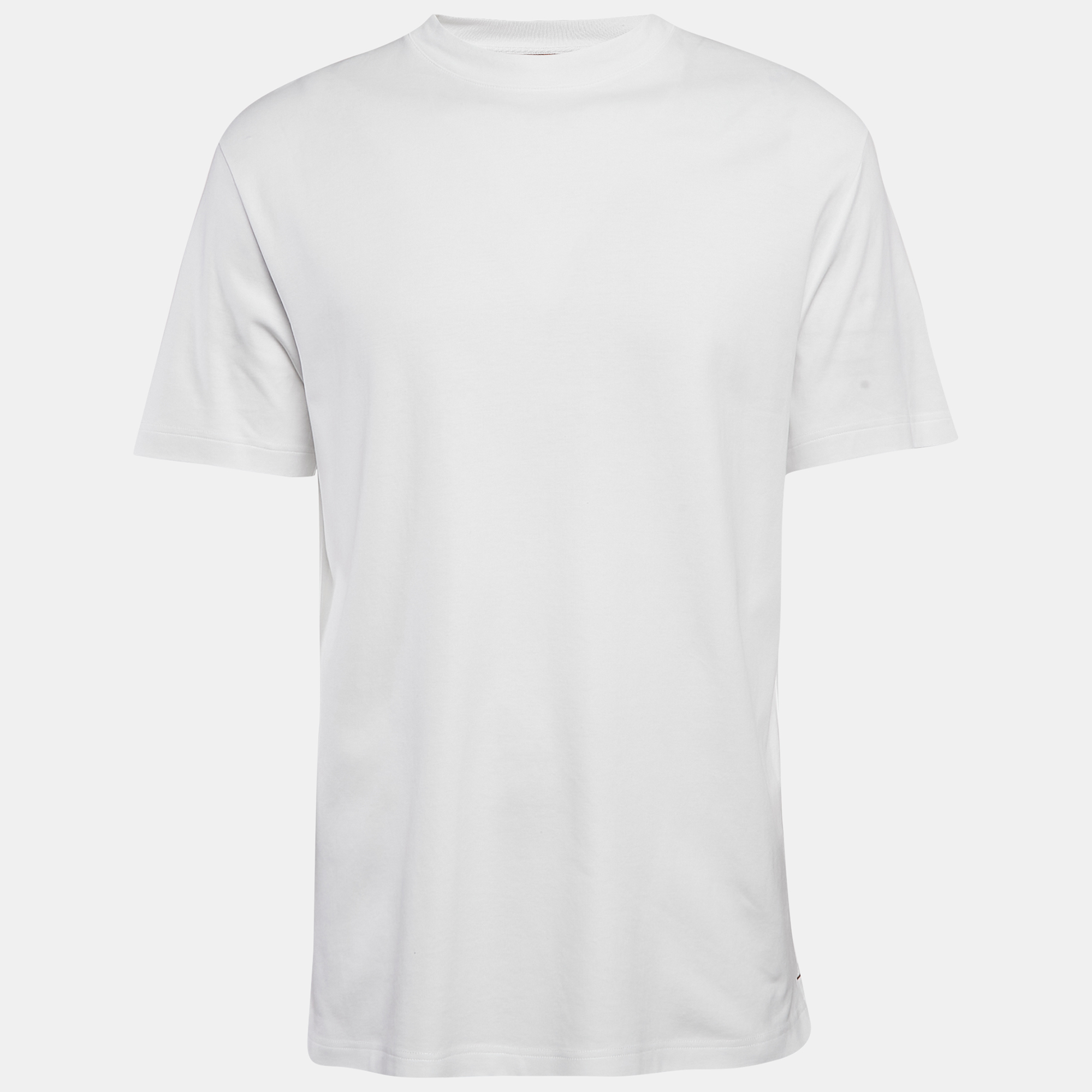 

Loro Piana White Cotton Crew Neck T-Shirt XL