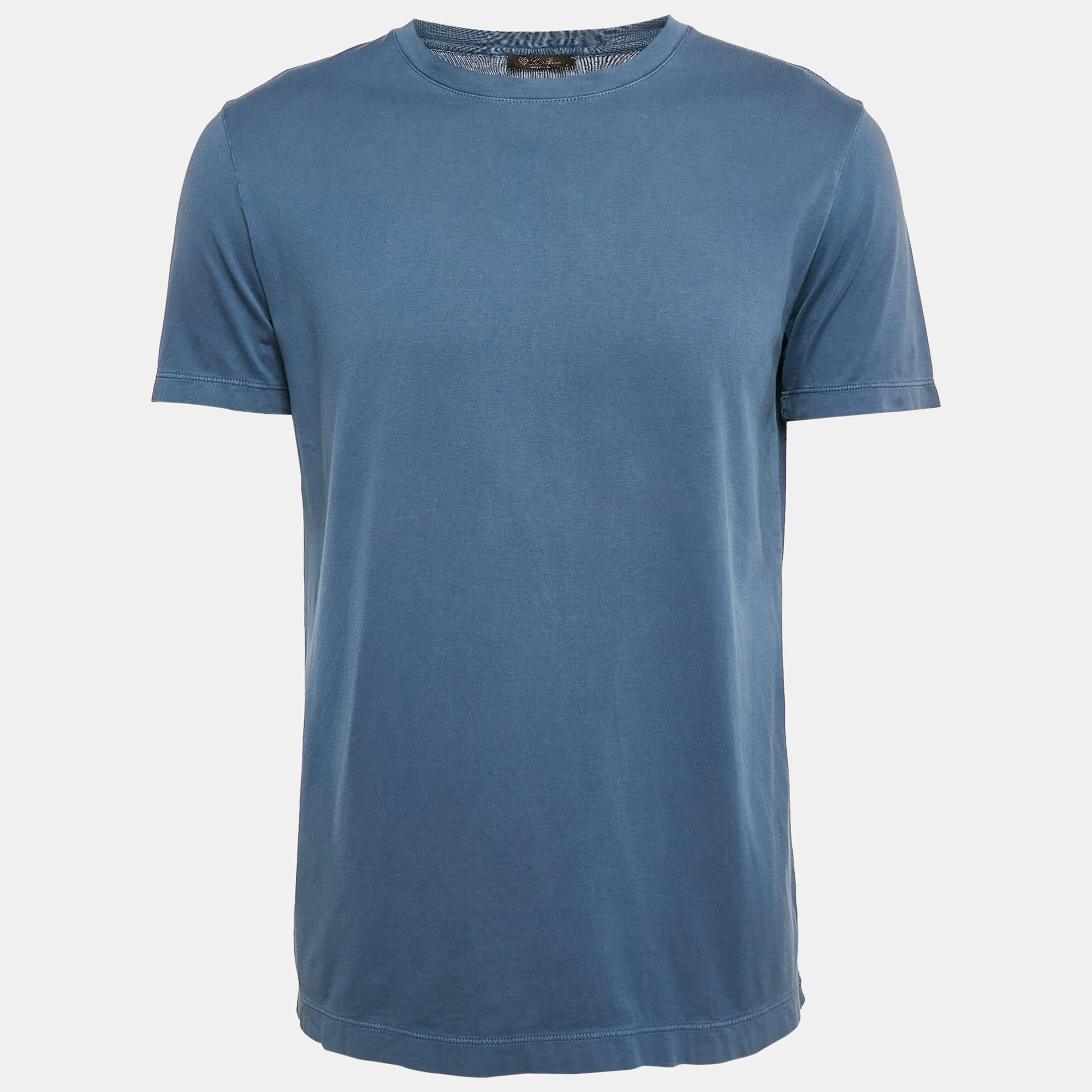 

Loro Piana Blue Cotton Crew Neck T-Shirt M