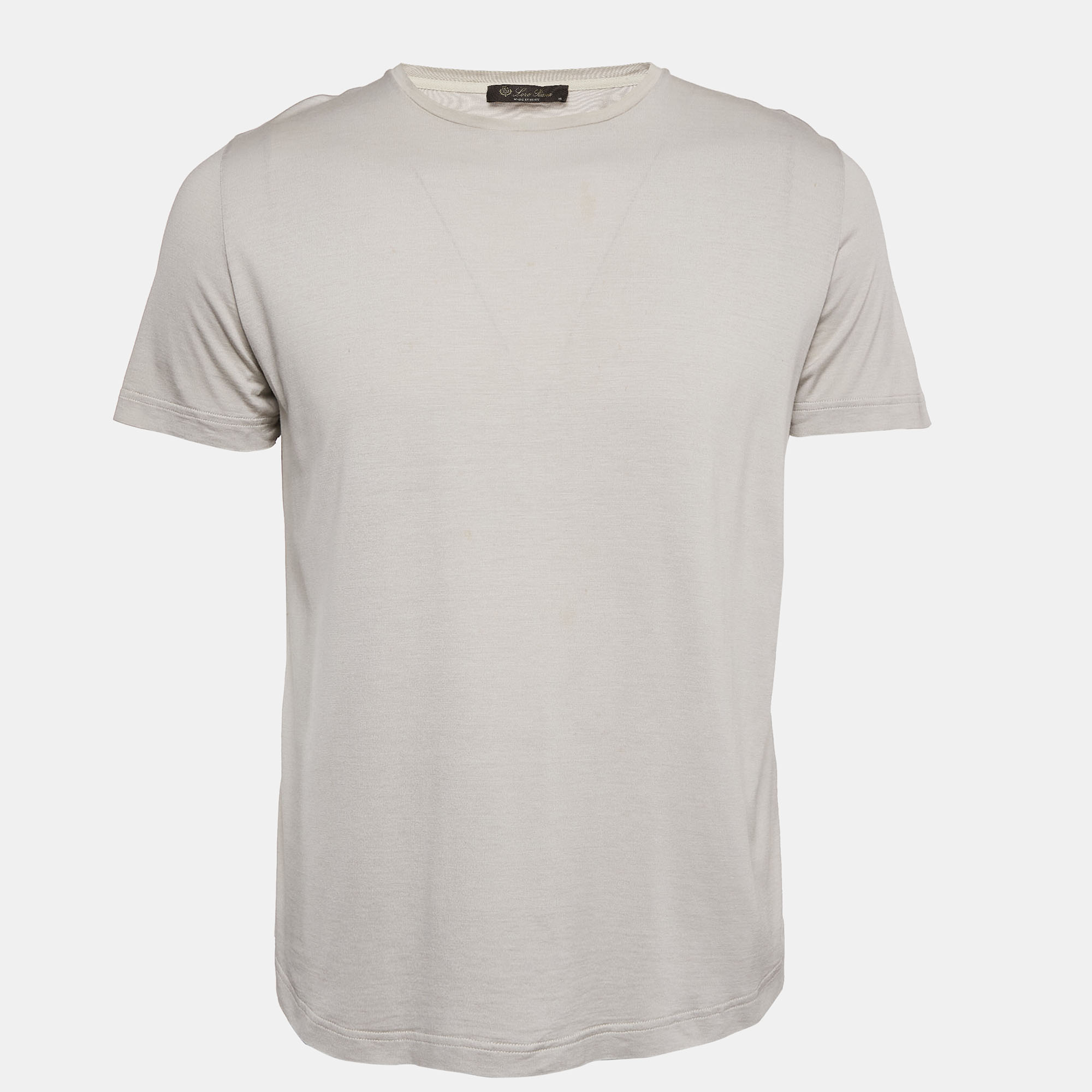 

Loro Piana Grey Cotton Blend Crew Neck T-Shirt M