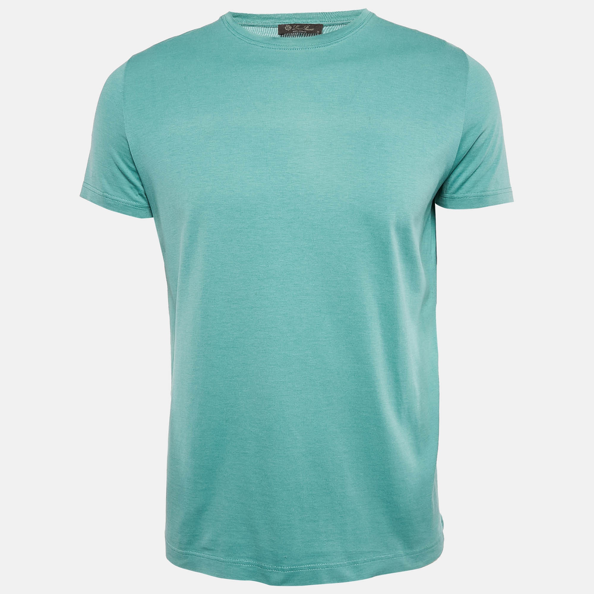 

Loro Piana Green Cotton Blend Crew Neck T-Shirt M