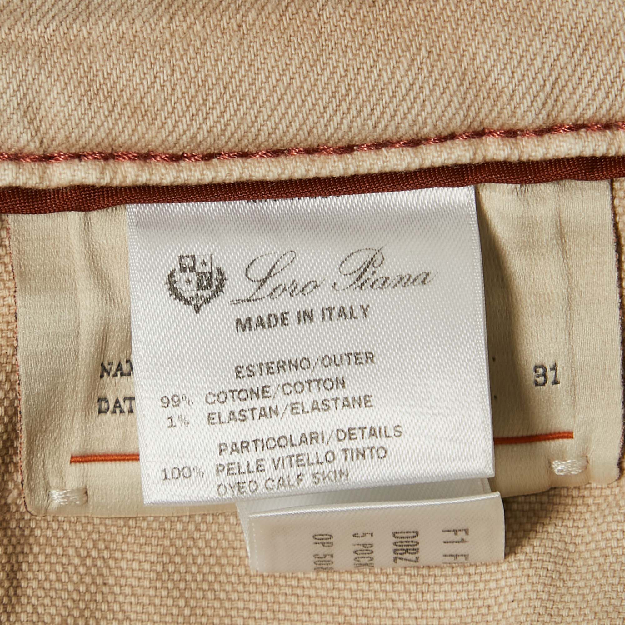 Loro Piana Light Beige Denim Jeans M Waist 31
