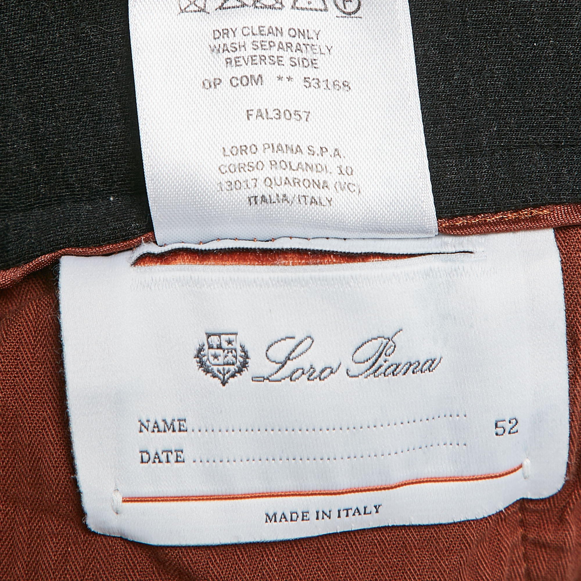 Loro Piana Grey Wool Jersey Trousers XL 