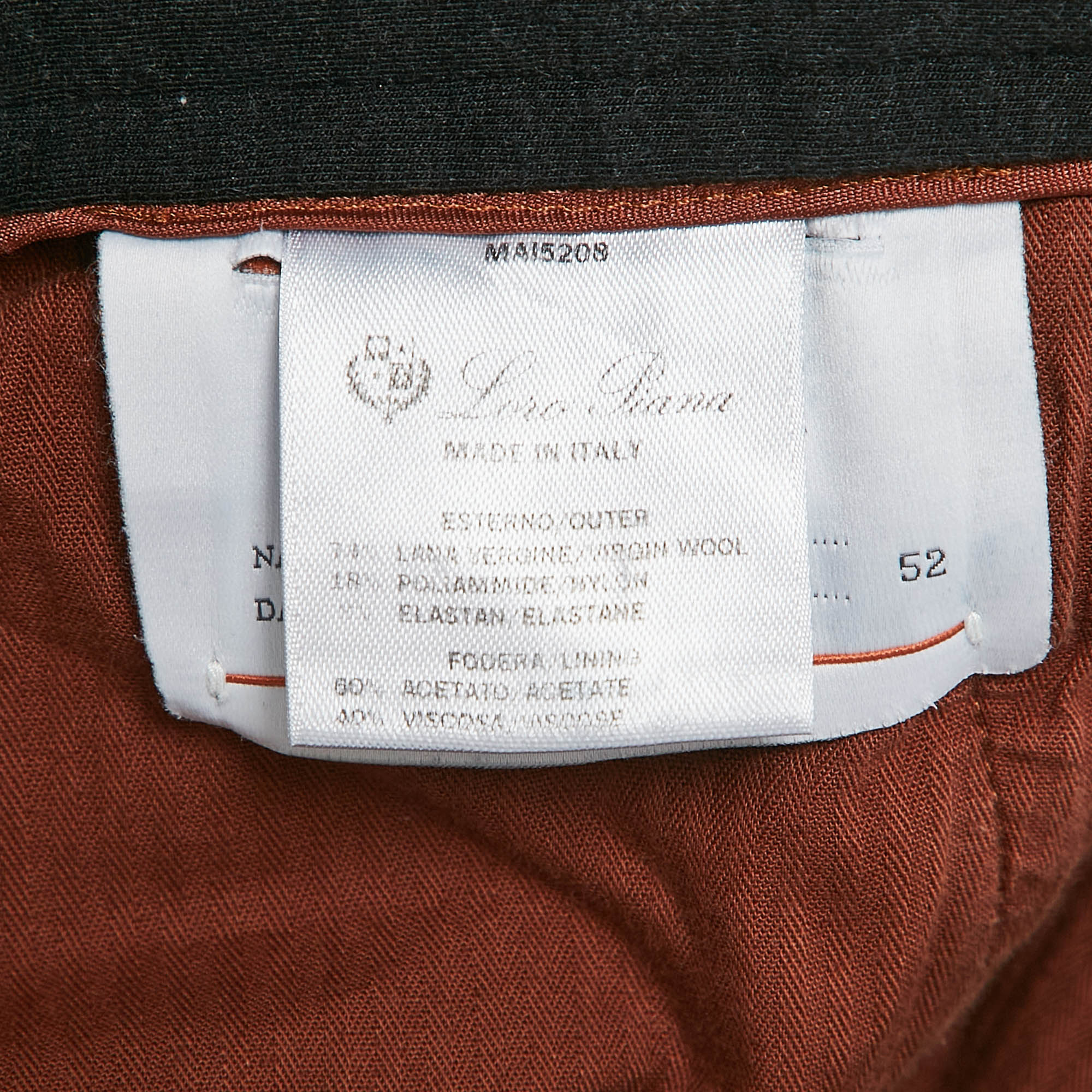 Loro Piana Grey Wool Jersey Trousers XL 