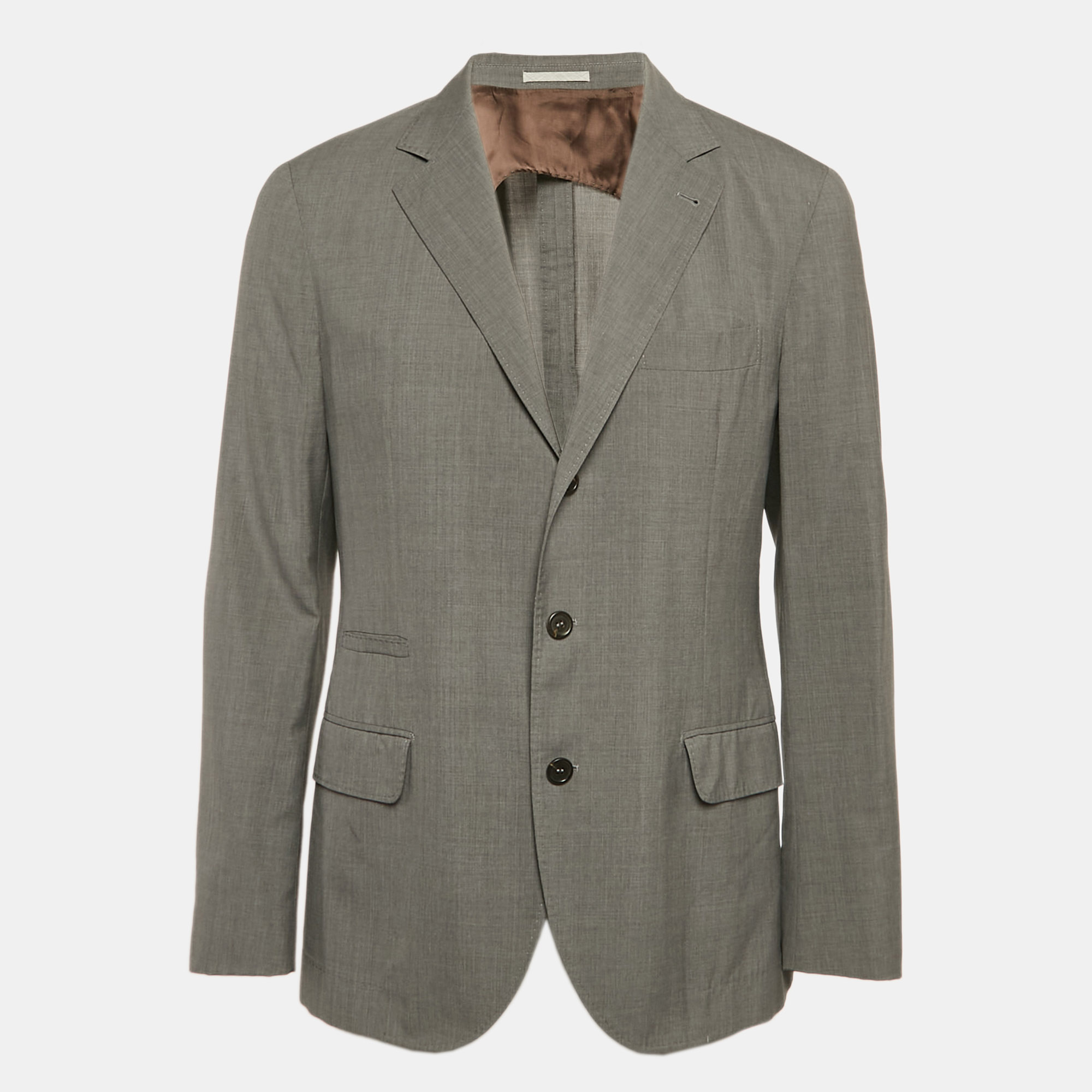 

Loro Piana Grey Wool Single Breasted Blazer L
