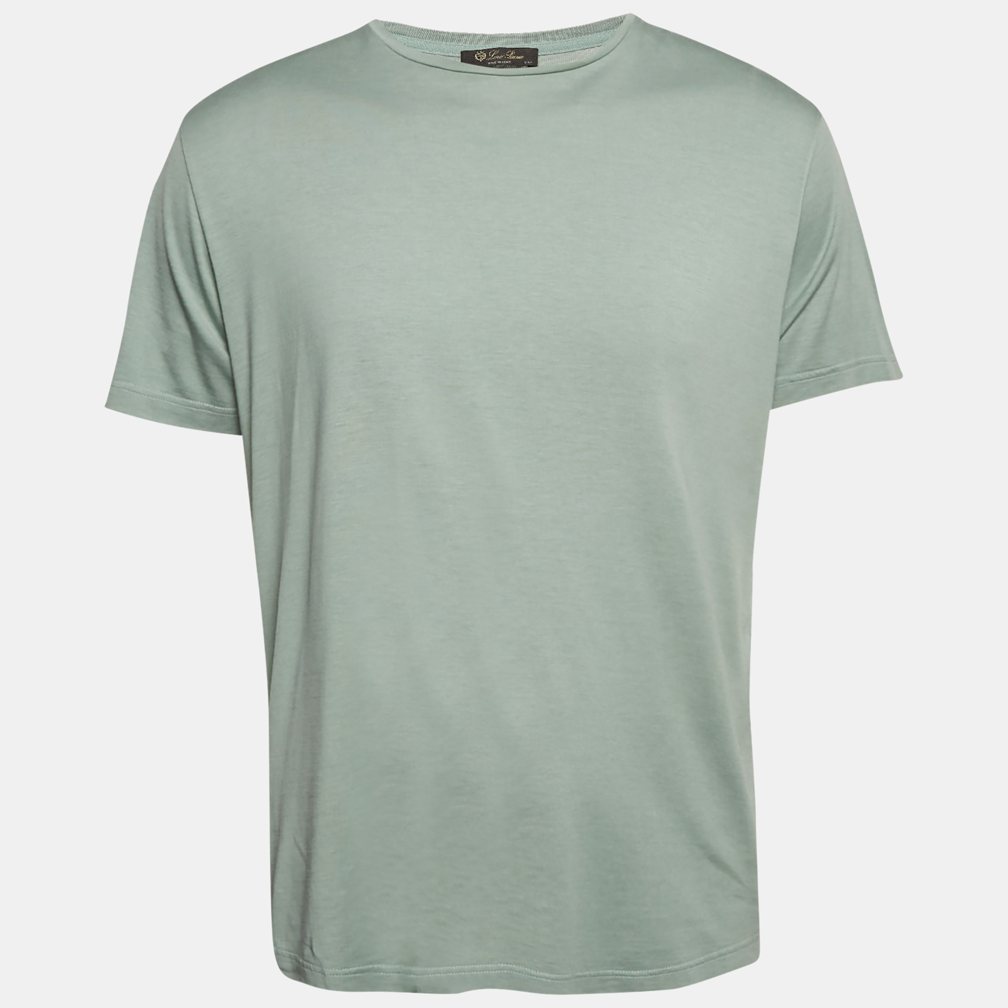 

Loro Piana Green Silk Blend Crew Neck T-Shirt XXL