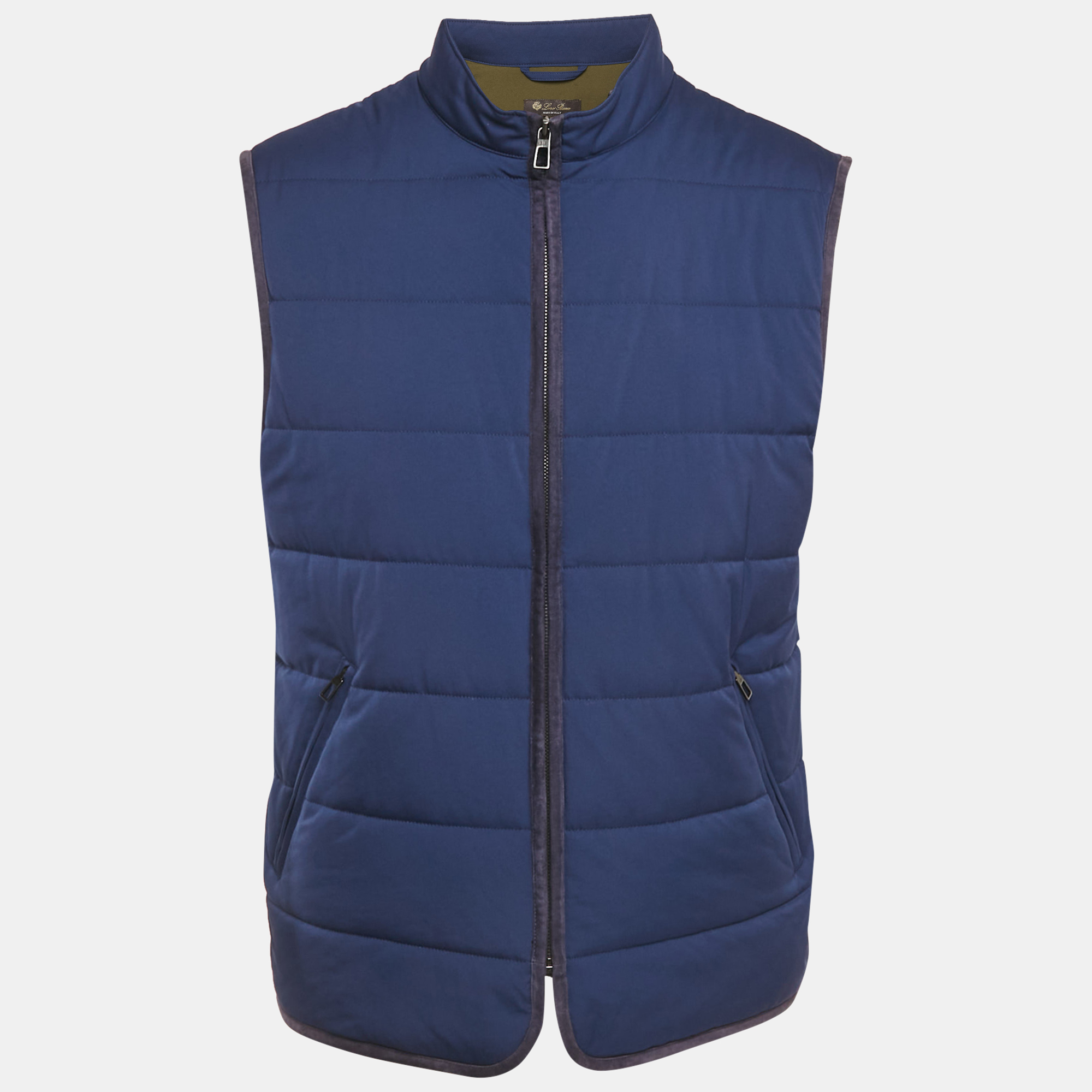 

Loro Piana Navy Blue Nylon Padded Gilet Jacket L