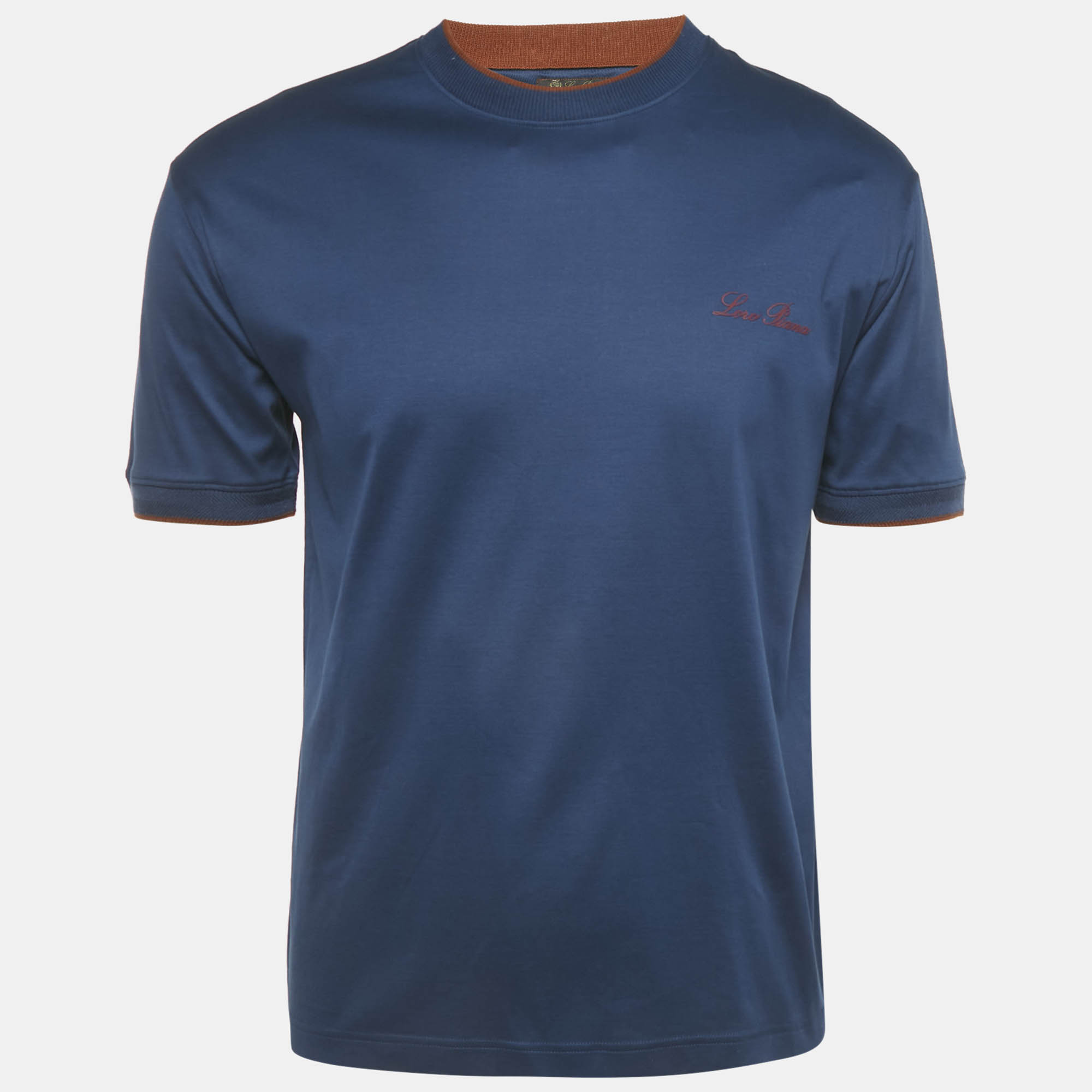 

Loro Piana Blue Jersey Crewneck T-Shirt XXS