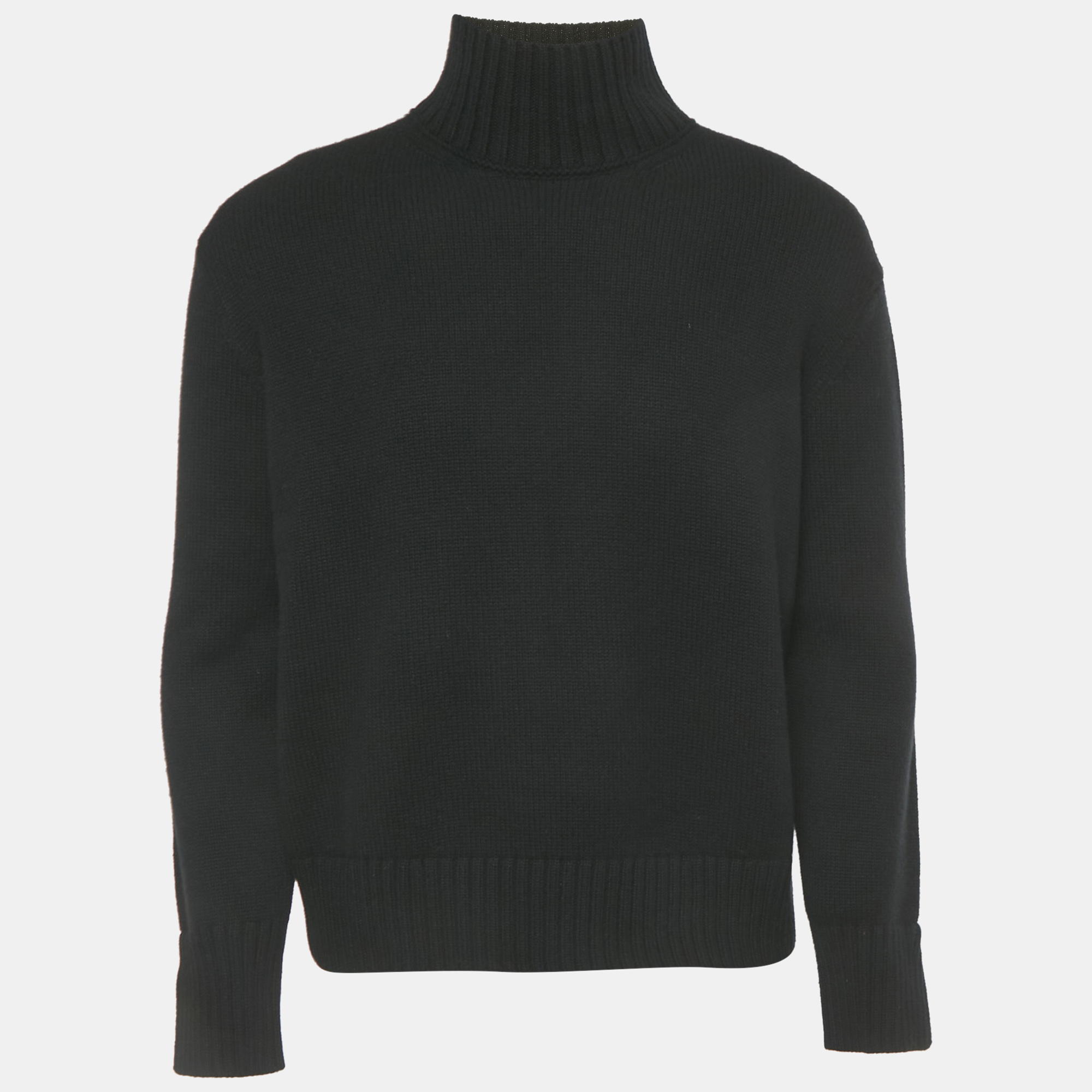 

Loro Piana Black Cashmere Mock Neck Sweater S