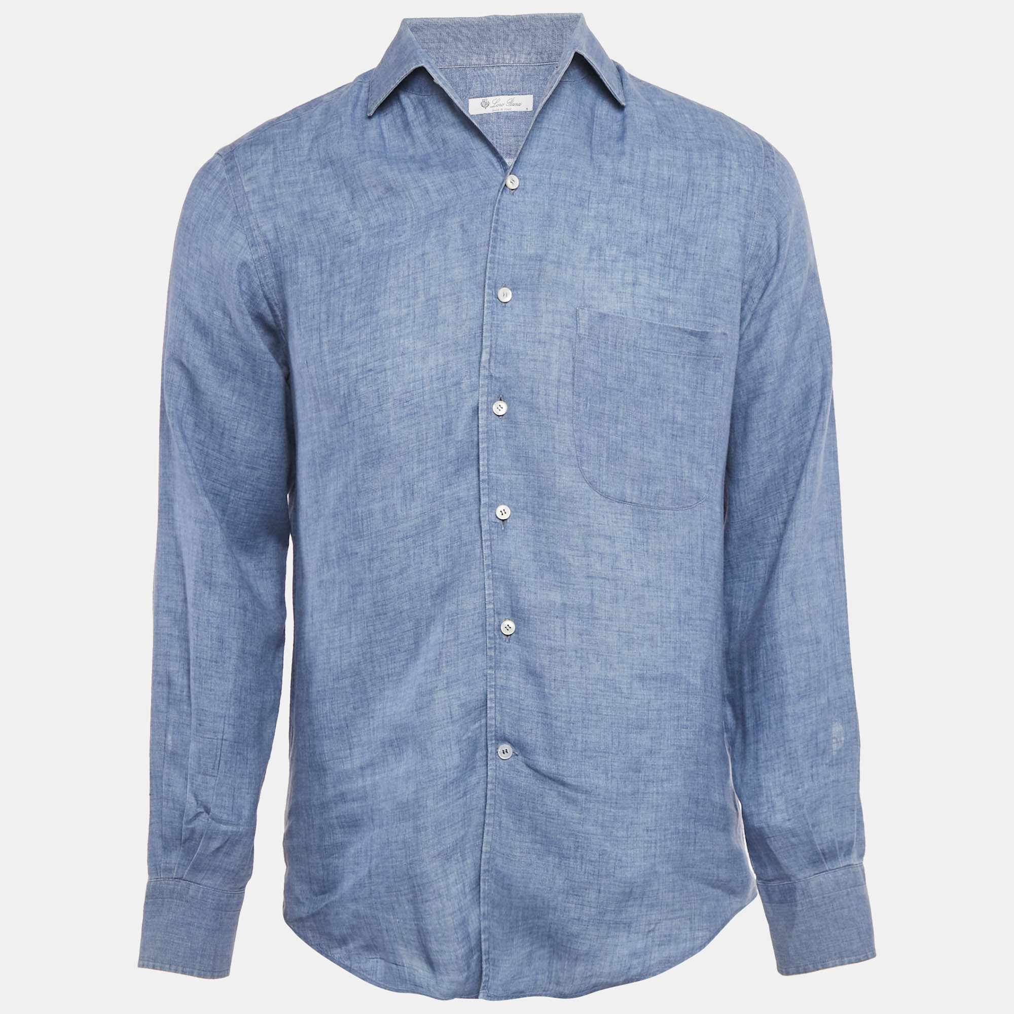 

Loro Piana Blue Linen André Shirt S