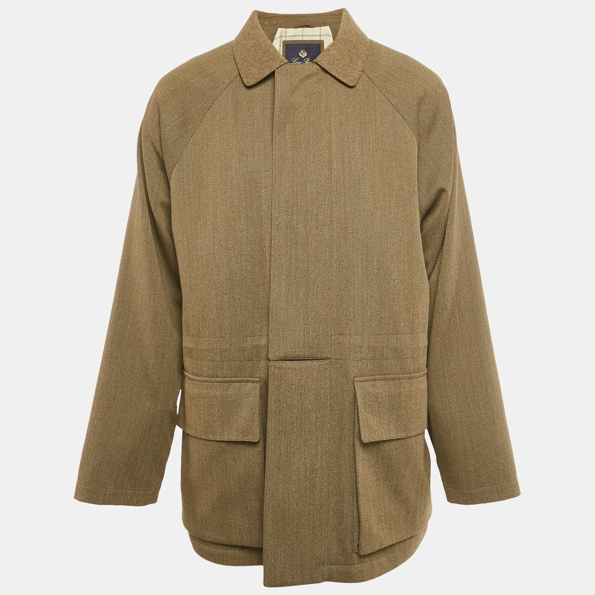 

Loro Piana Green Wool Horsey Jacket L