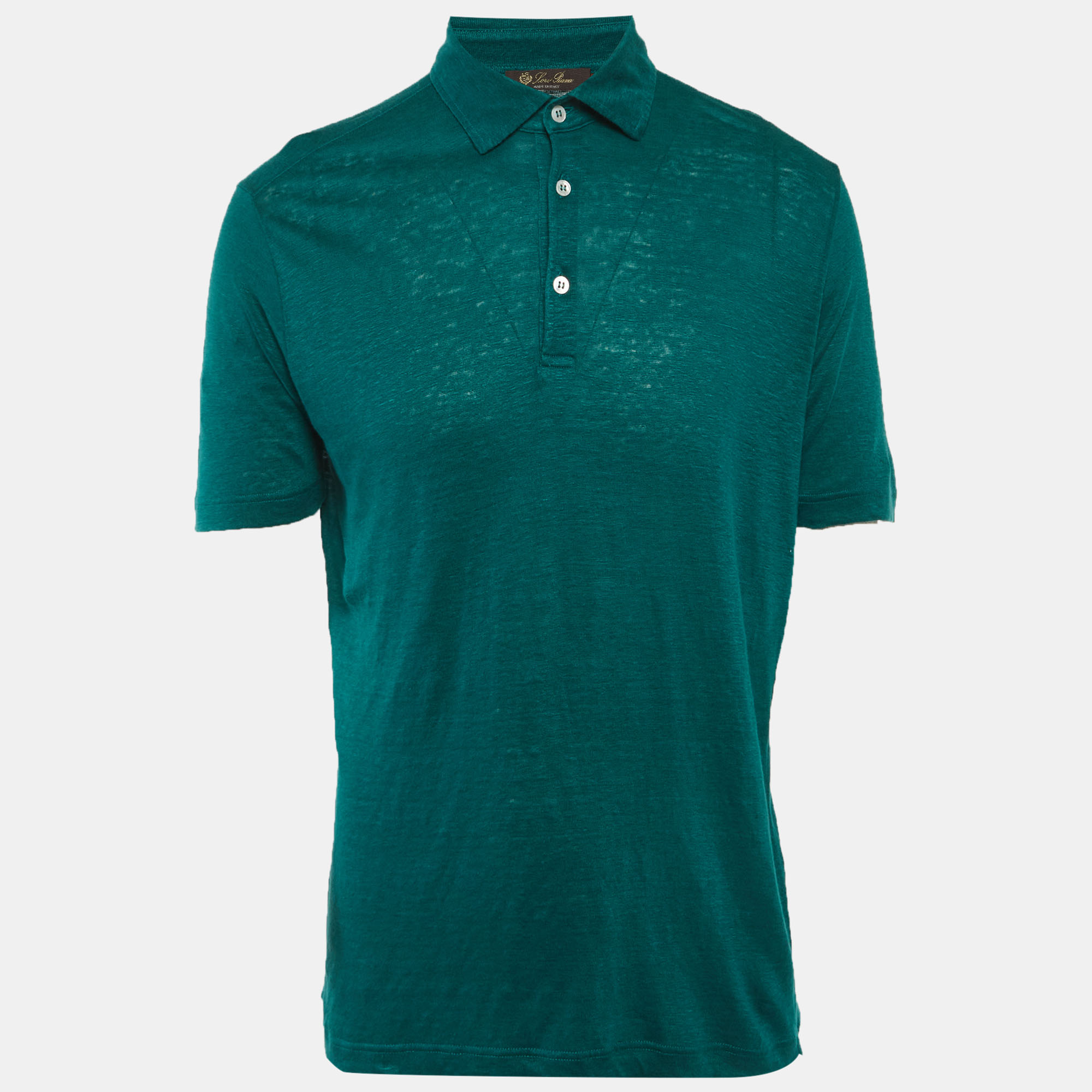 

Loro Piana Green Jersey Polo T-Shirt L