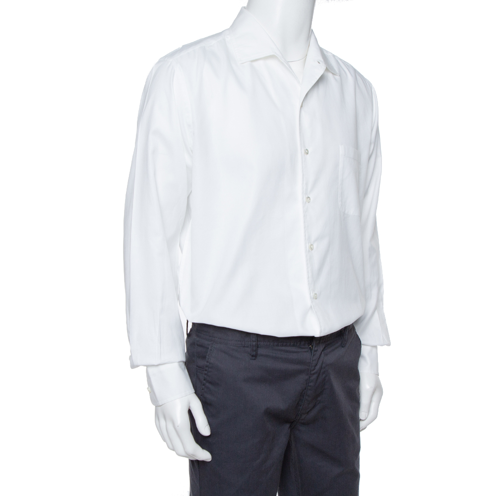 

Loro Piana White Cotton Long Sleeve Shirt