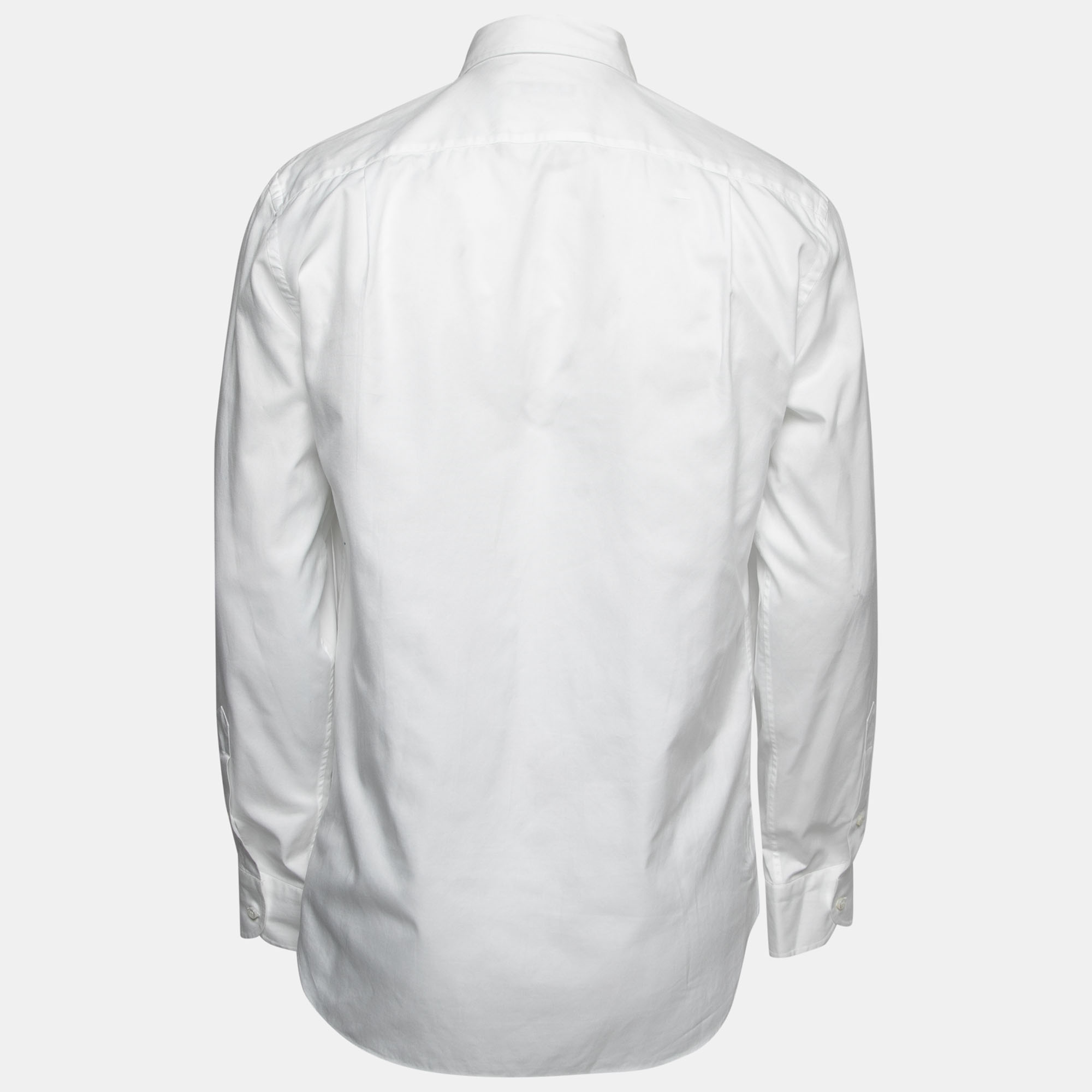 

Loro Piana White Cotton Button Front Shirt